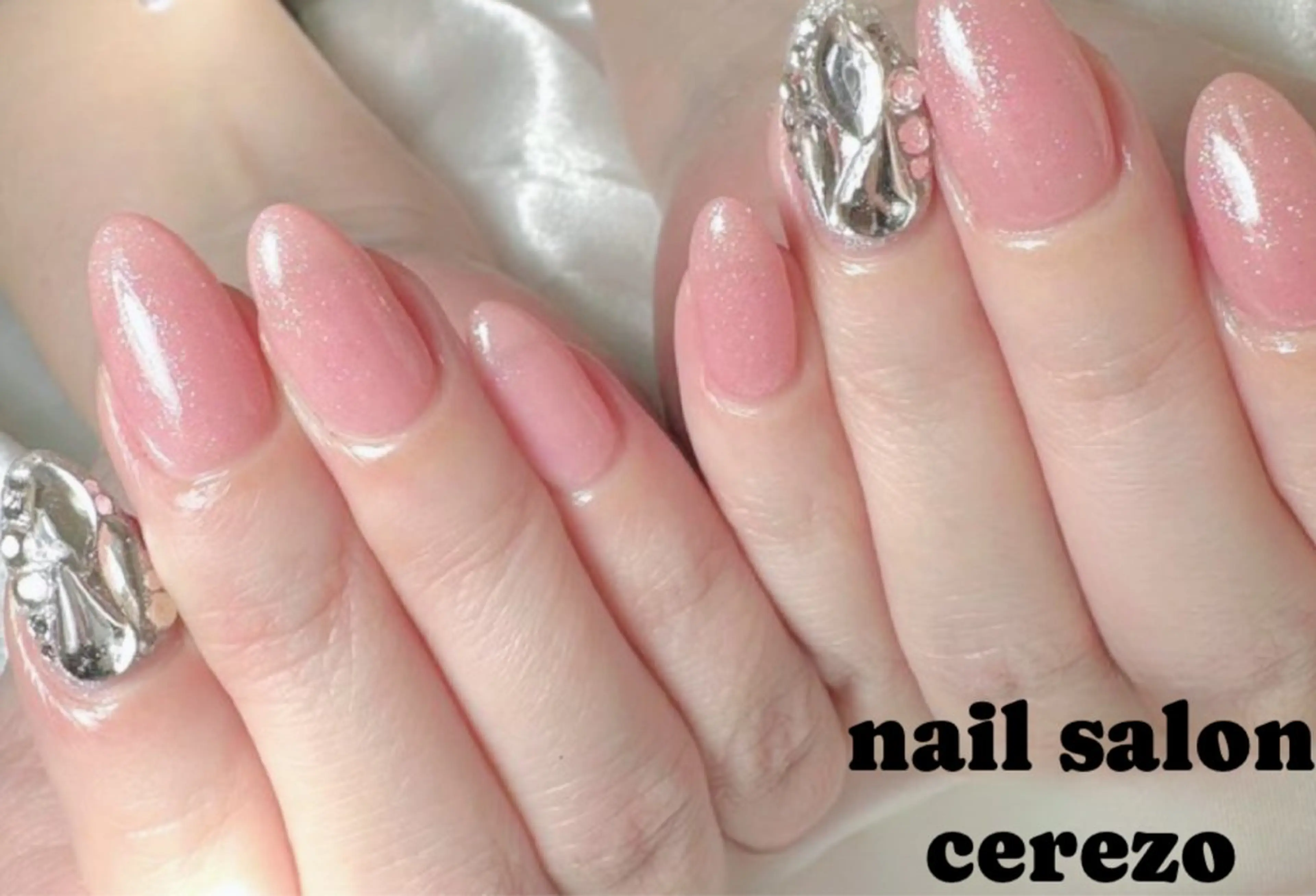 ネイル ストーンネイル cerezo ショートネイル専門店のネイルデザイン