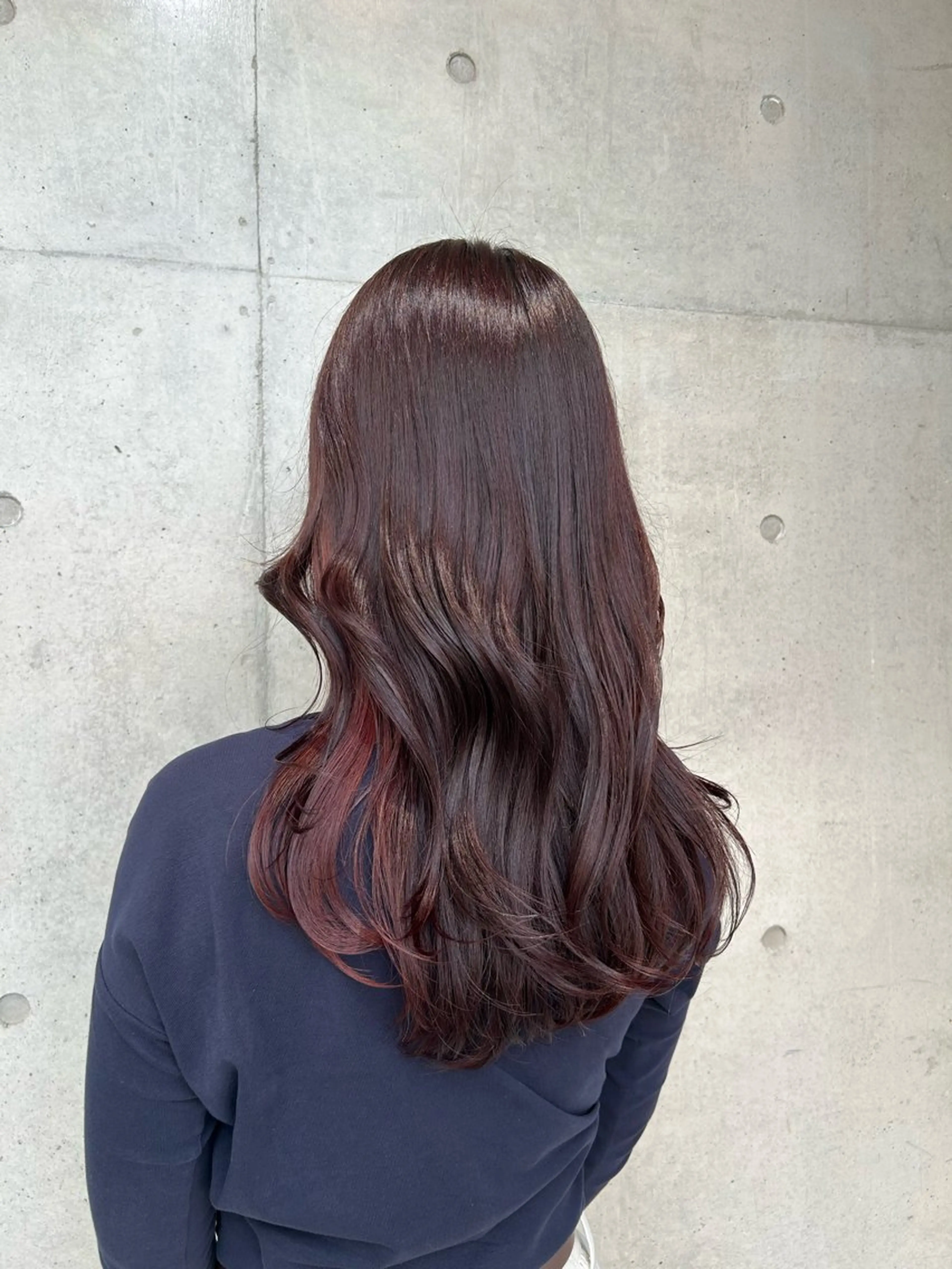 ロング カラー ヘアアレンジ ヘアカラー トリートメント ボブ艶モテカラー🫧 カリンのヘアスタイル