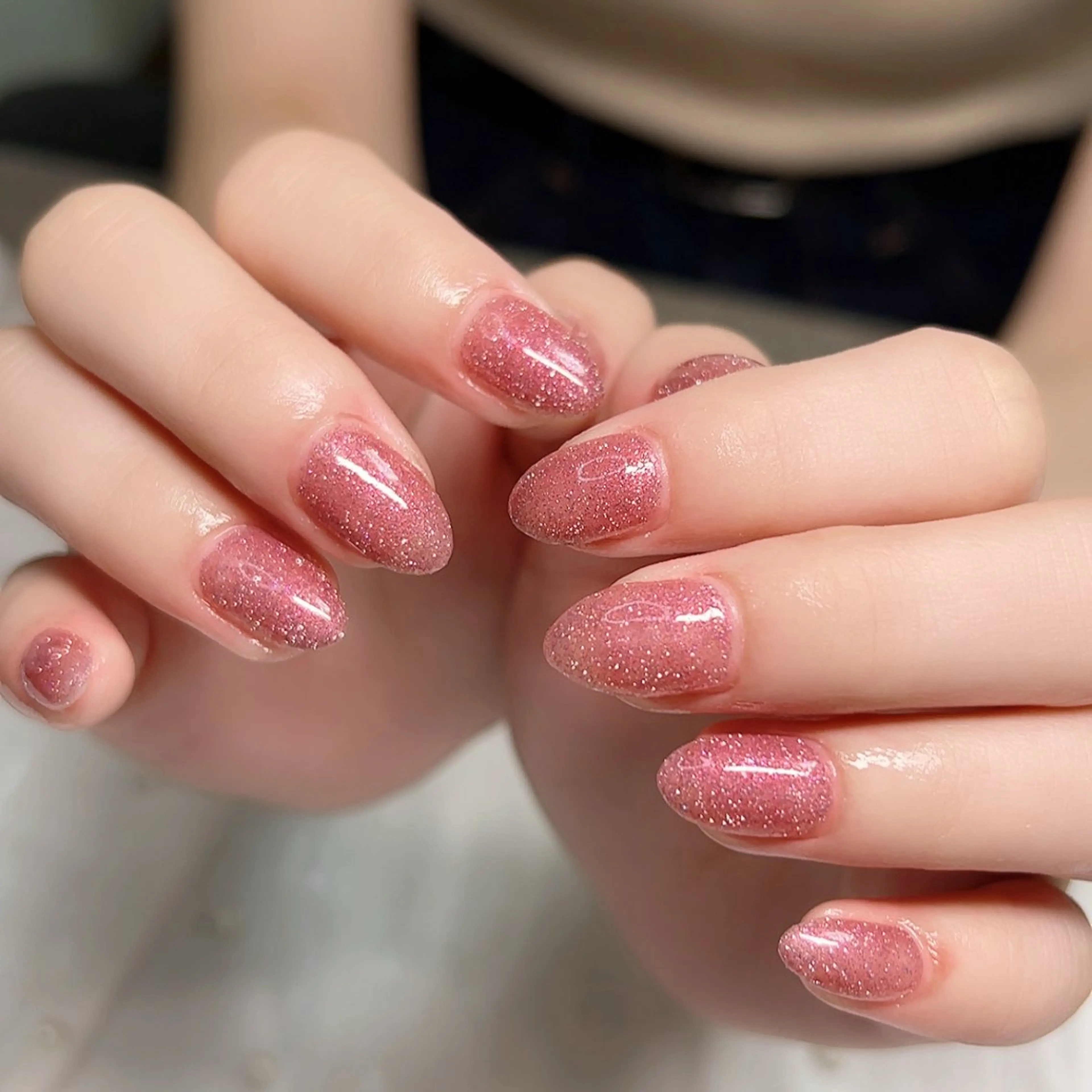 ネイル アートネイル フラワーネイル キラキラネイル ラメ(グリッター) マグネットネイル ハンドネイル Cute Tips nailのネイルデザイン