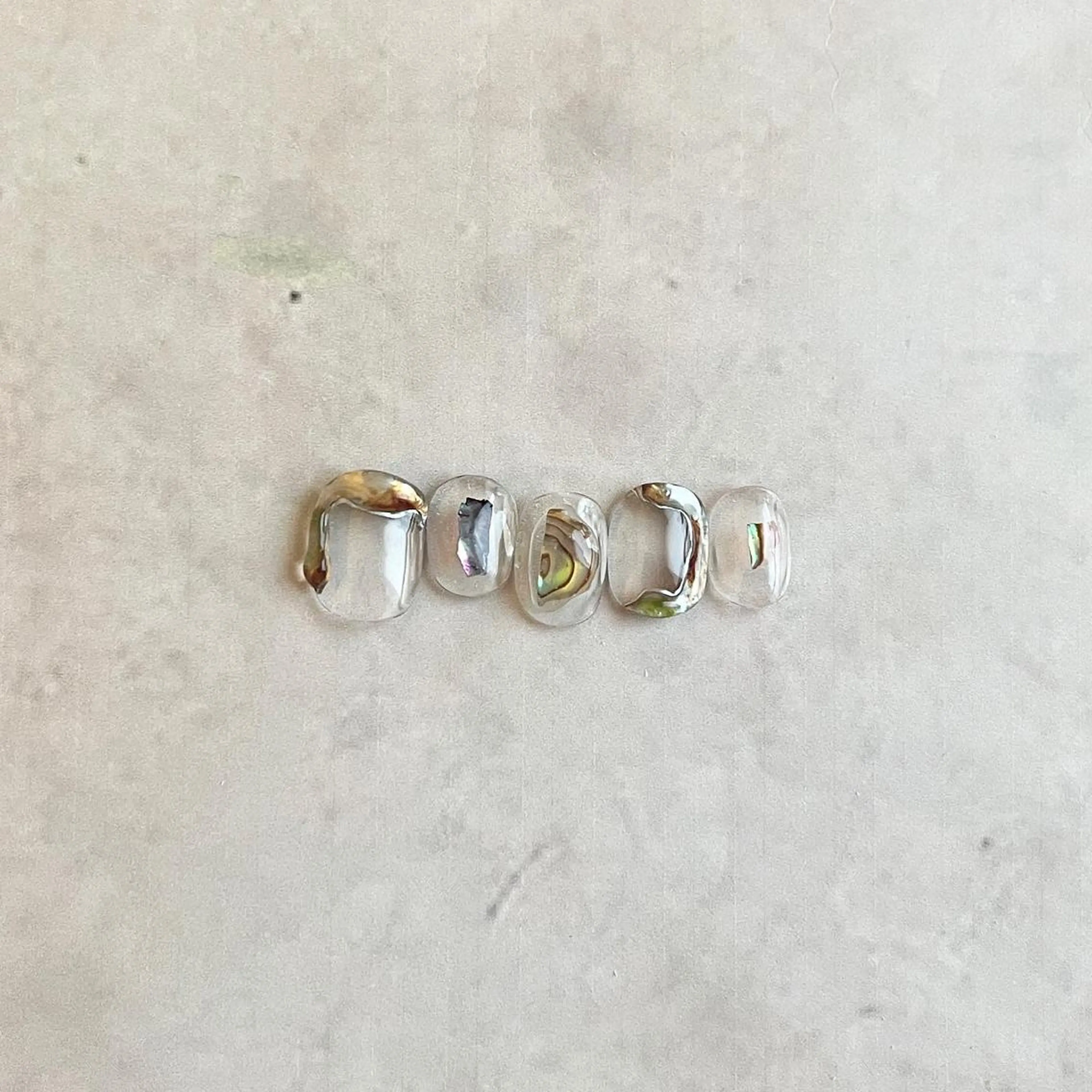 ネイル クリアネイル ぷっくりネイル フリーランス¨̮⃝ ネイリストOKADAのネイルデザイン