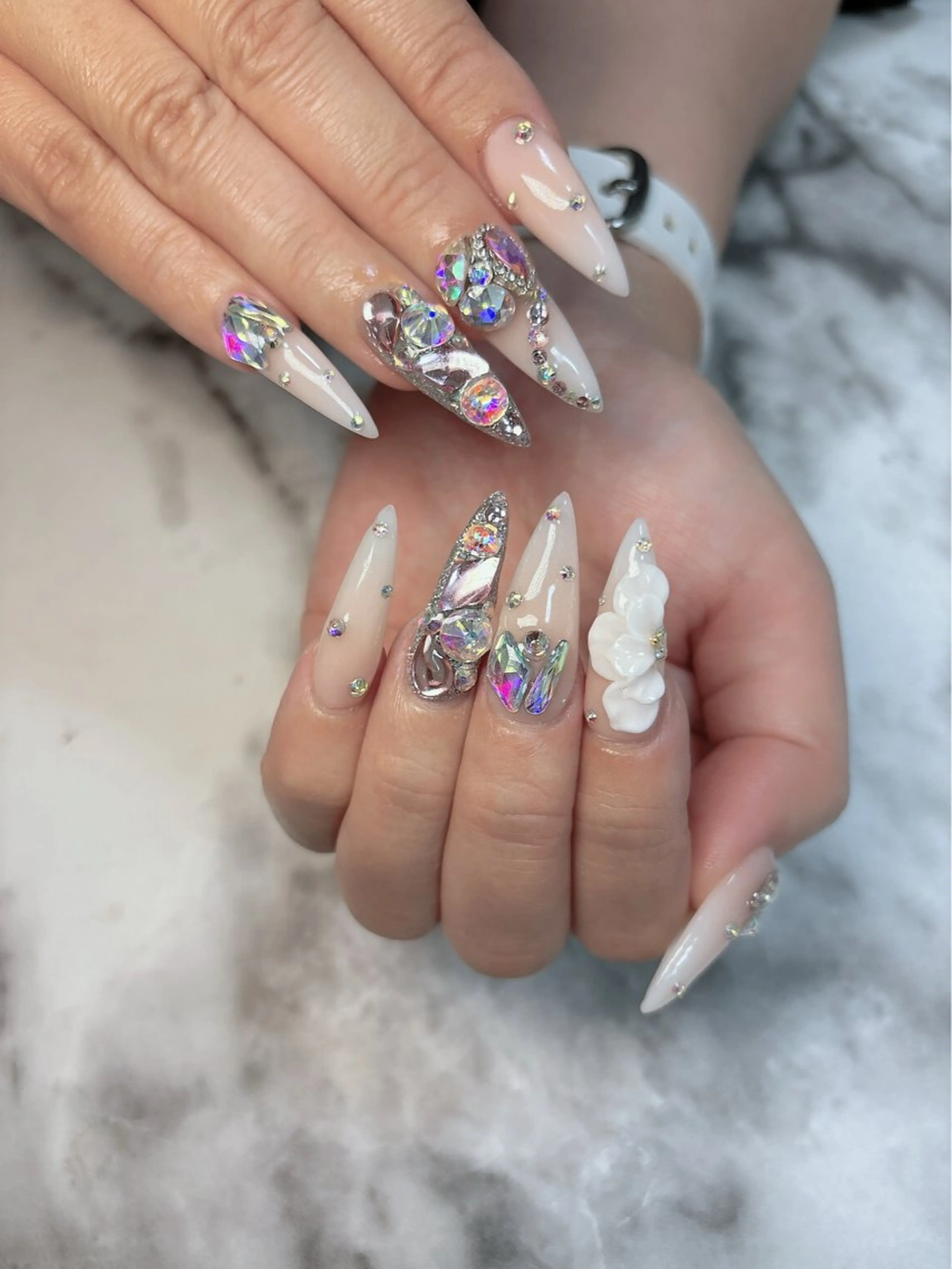 ネイル ロングネイル ハンドネイル salon de belnetta所属・kayo 💅のネイルデザイン