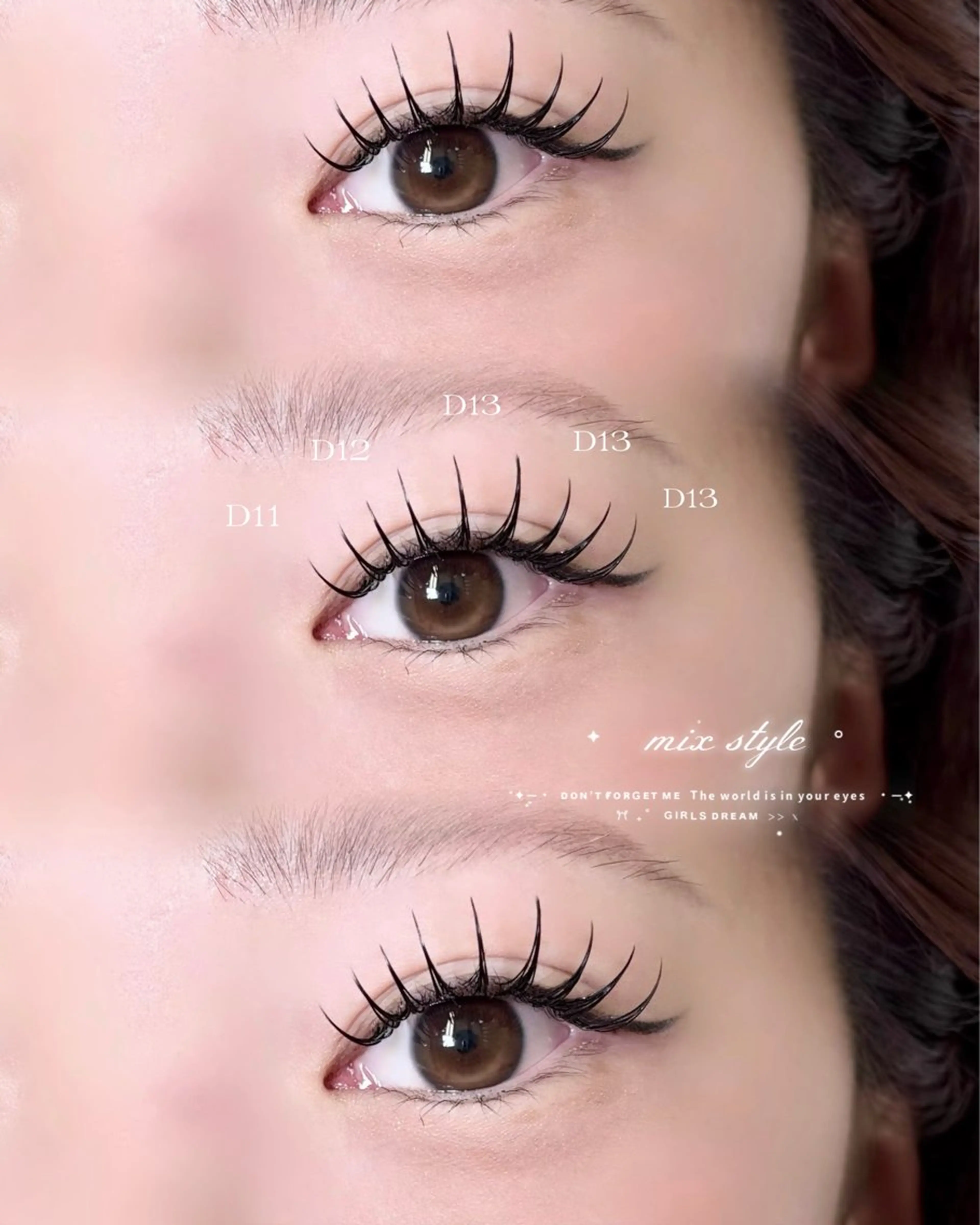 マツエク・マツパ マツエク RUNON 🎀 大阪福島 SeneLのマツエク・マツパデザイン