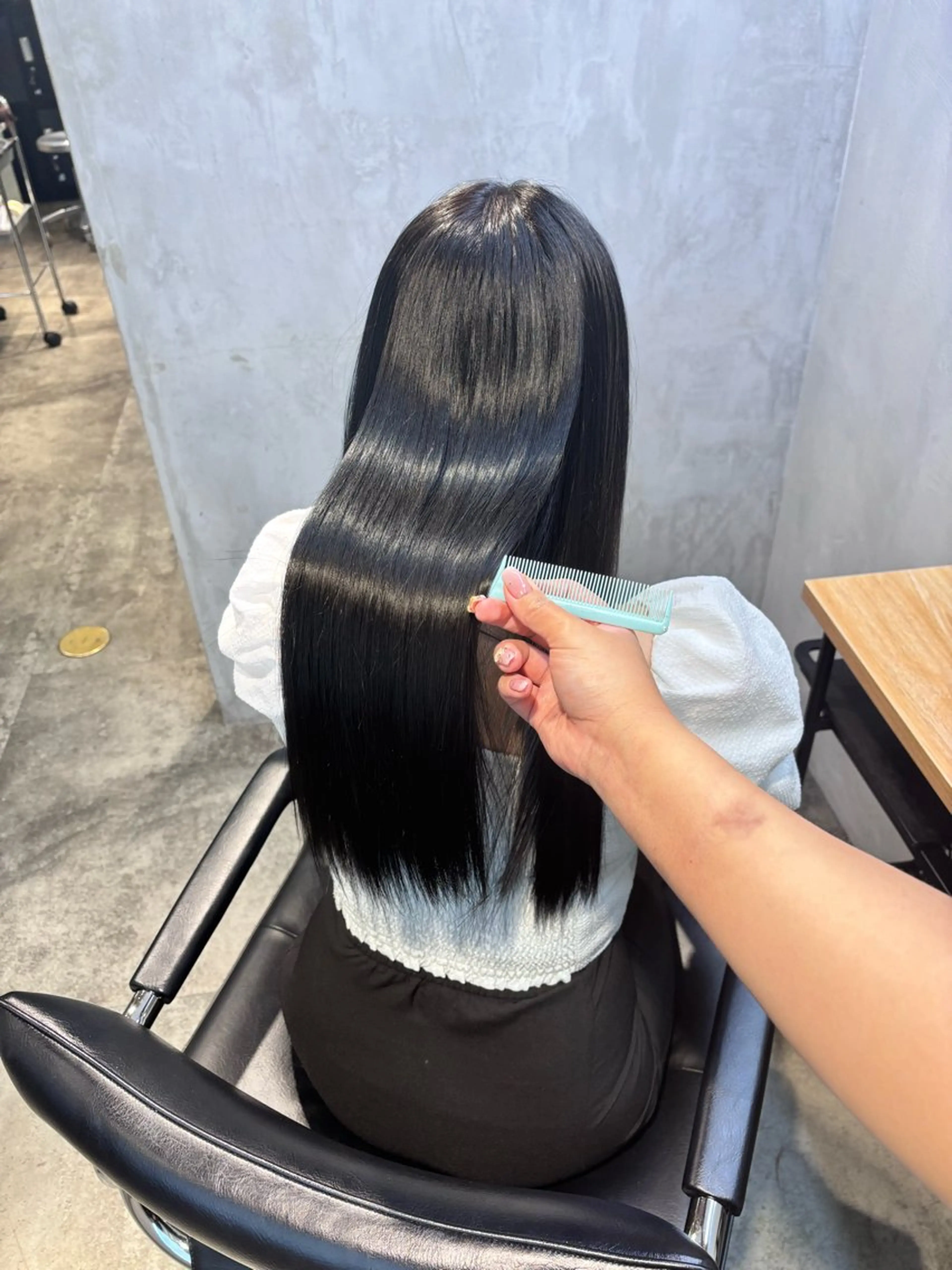 セミロング カラー ヘアアレンジ ヘアカラー 縮毛矯正 トリートメント 🥀モテ暖色× エクステ🥀あかりのヘアスタイル