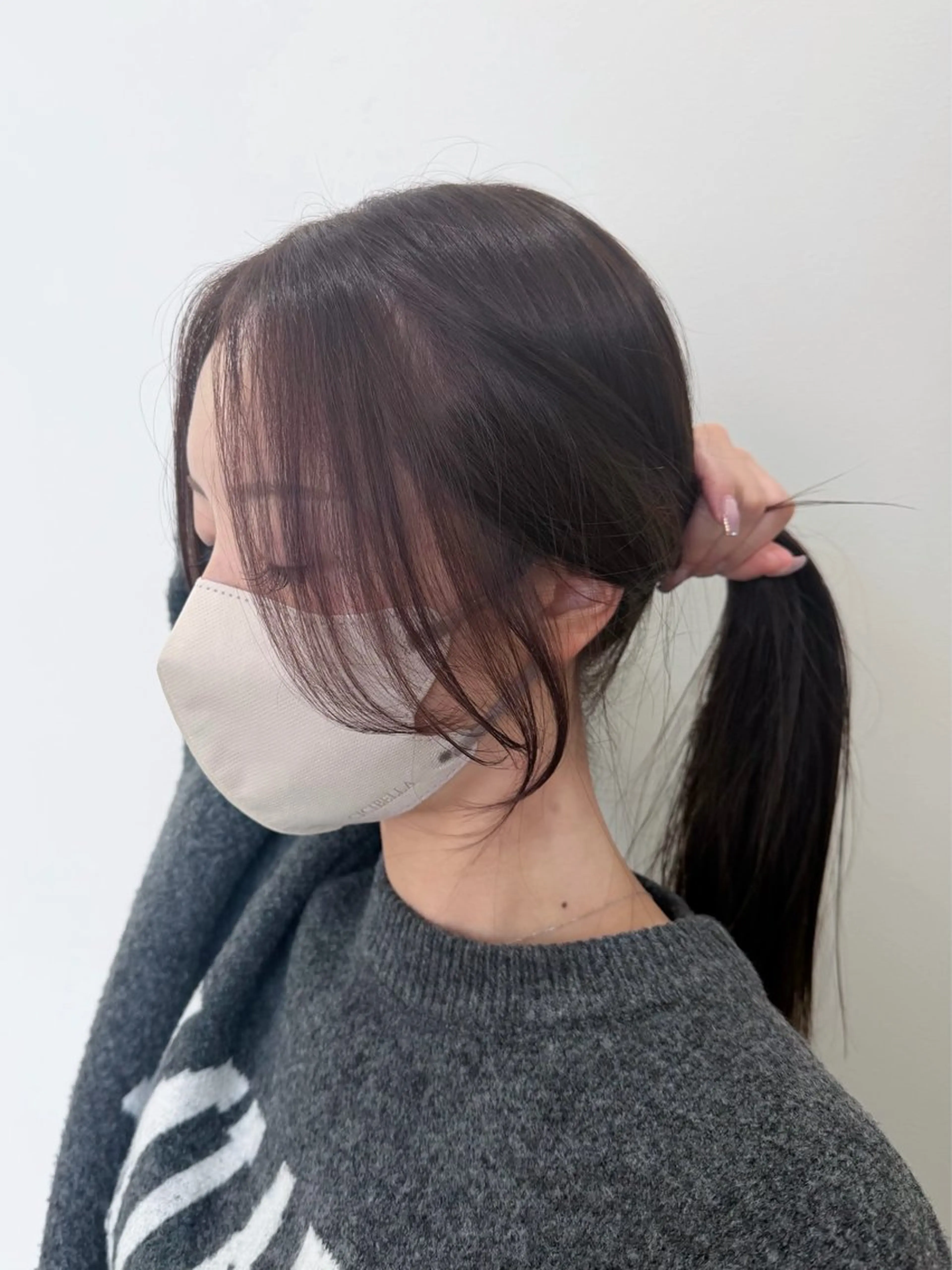 ロング カラー サイドバング カット ヘアカラー トリートメント 韓国風hair💕 Kanonのヘアスタイル