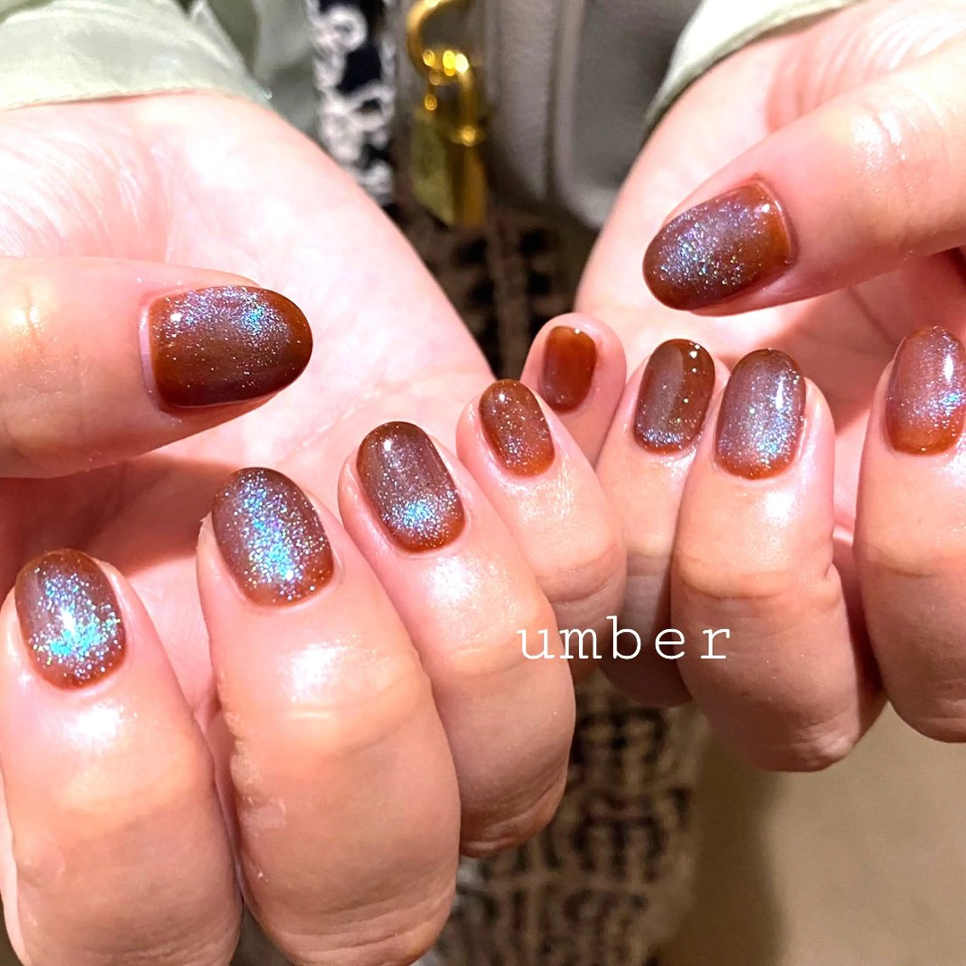 ネイル ハンドネイル umber 三茶1分のネイルデザイン