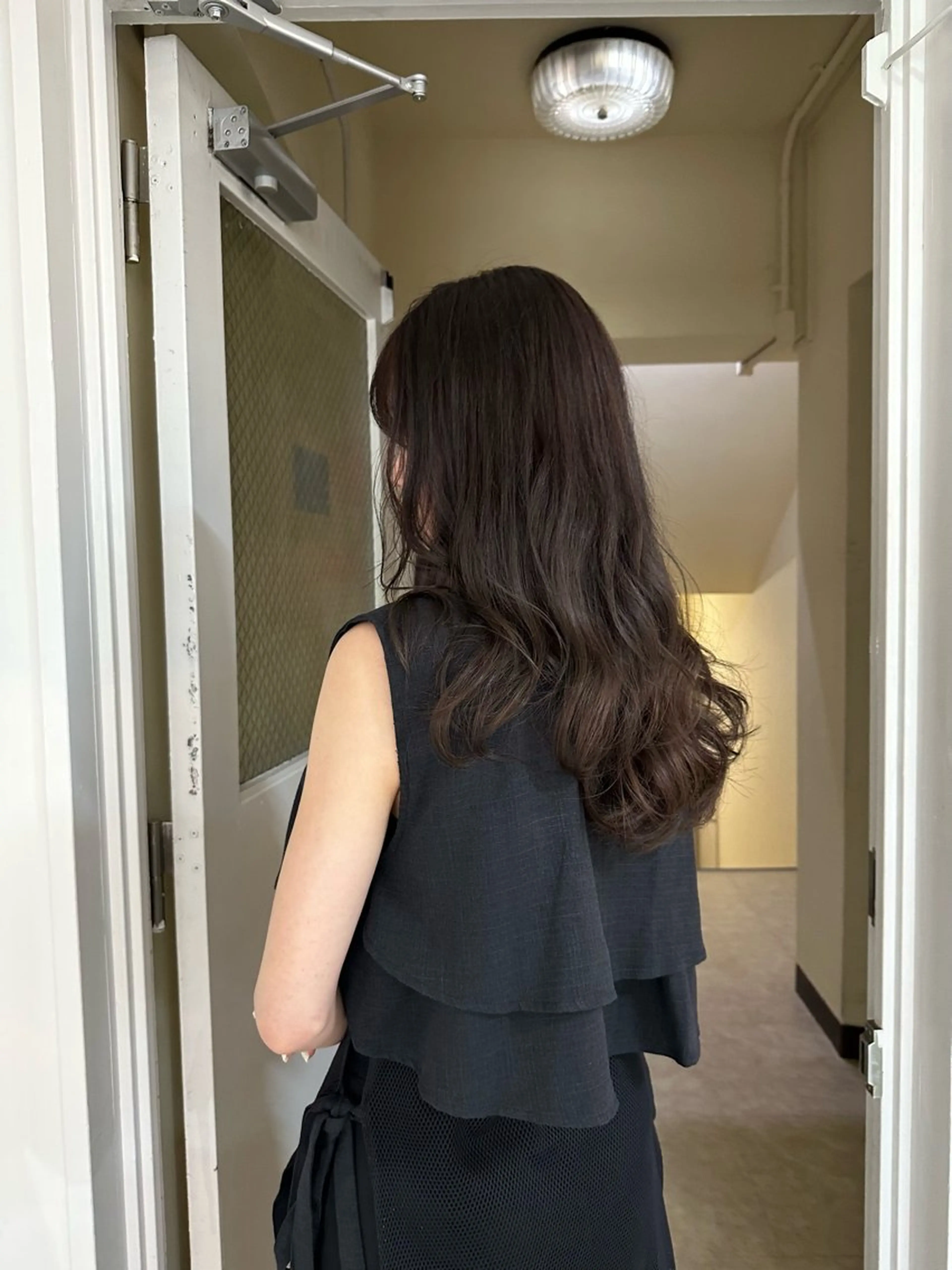 セミロング カラー ブラウンカラー FavyS「フェイヴィーズ」所属・竹中 彩音のヘアスタイル