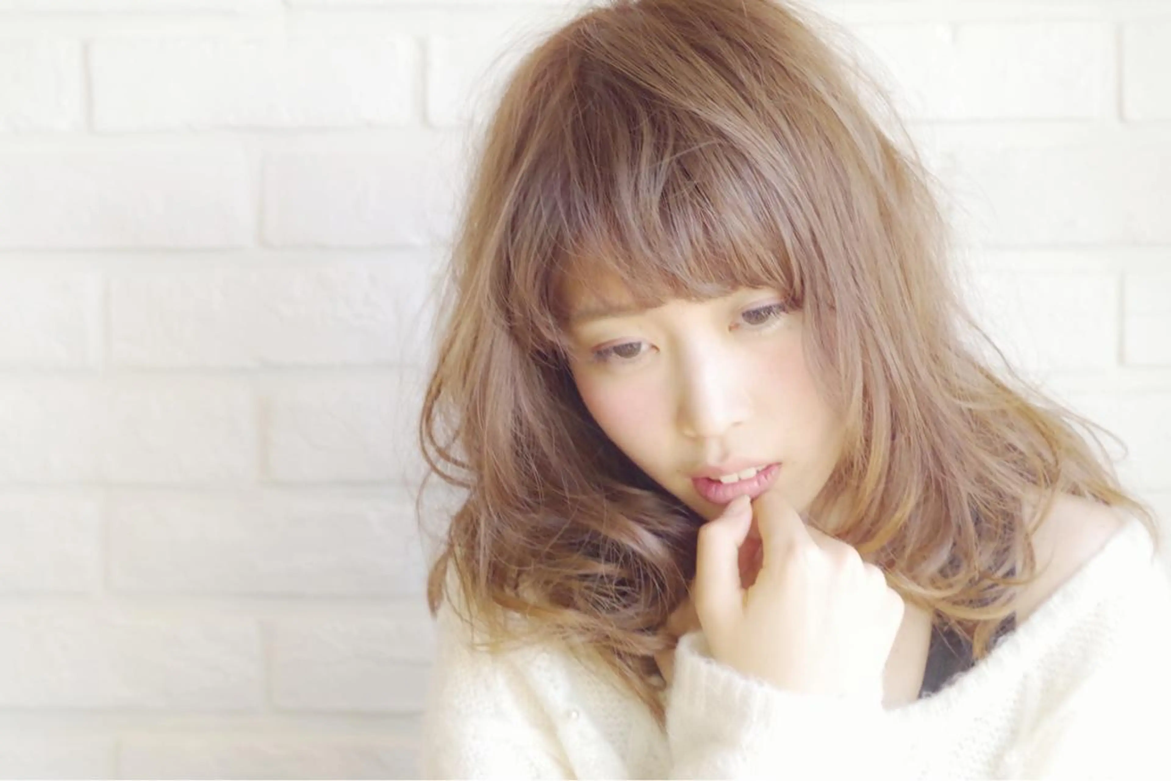 セミロング ロング hair create Conté所属・富岡 俊行のヘアスタイル