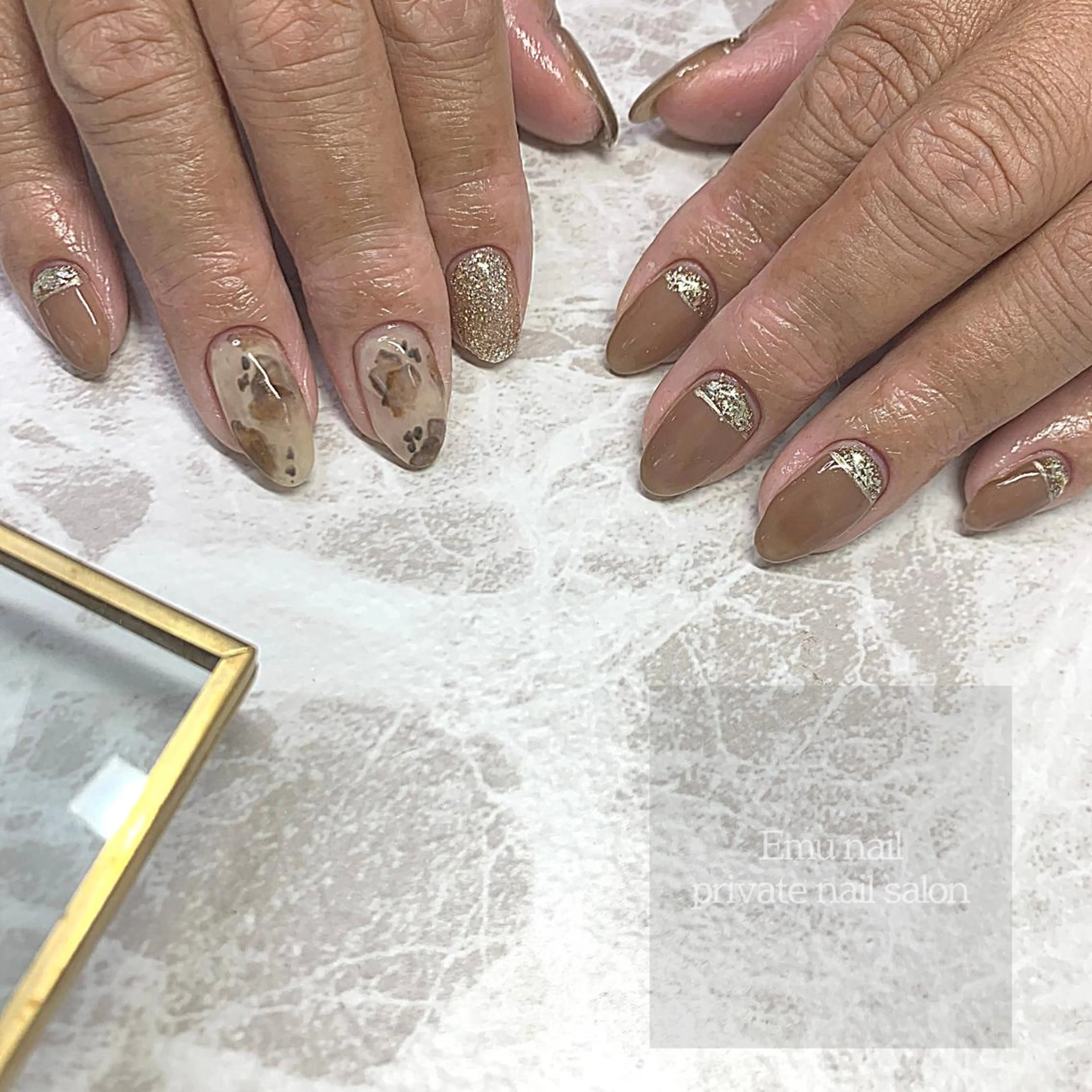 ネイル アニマル柄 emu nailのネイルデザイン