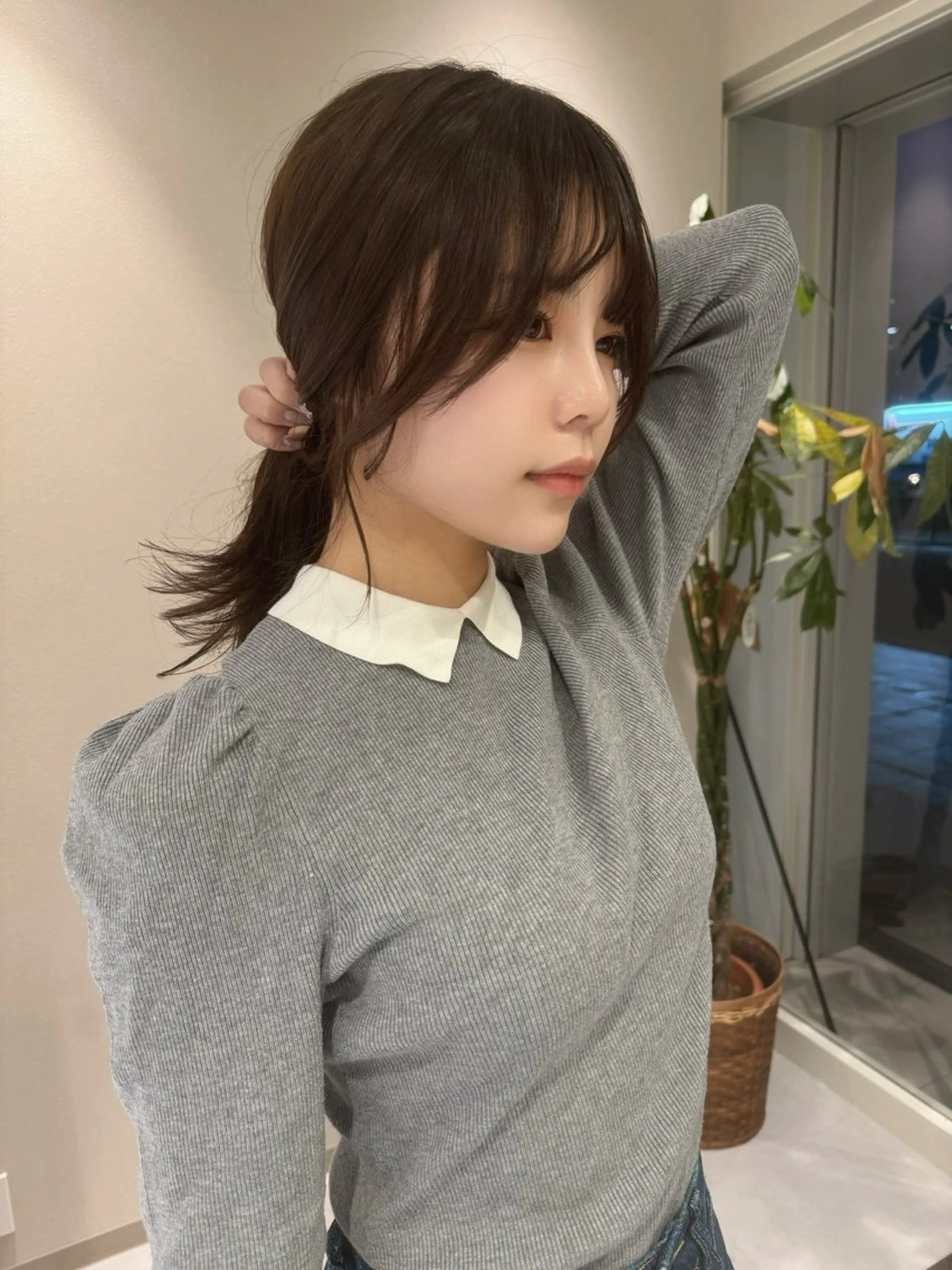 セミロング カラー カット ヘアカラー ヘアセット ✂️似合わせの魔術師 石田一樹✂️のヘアスタイル