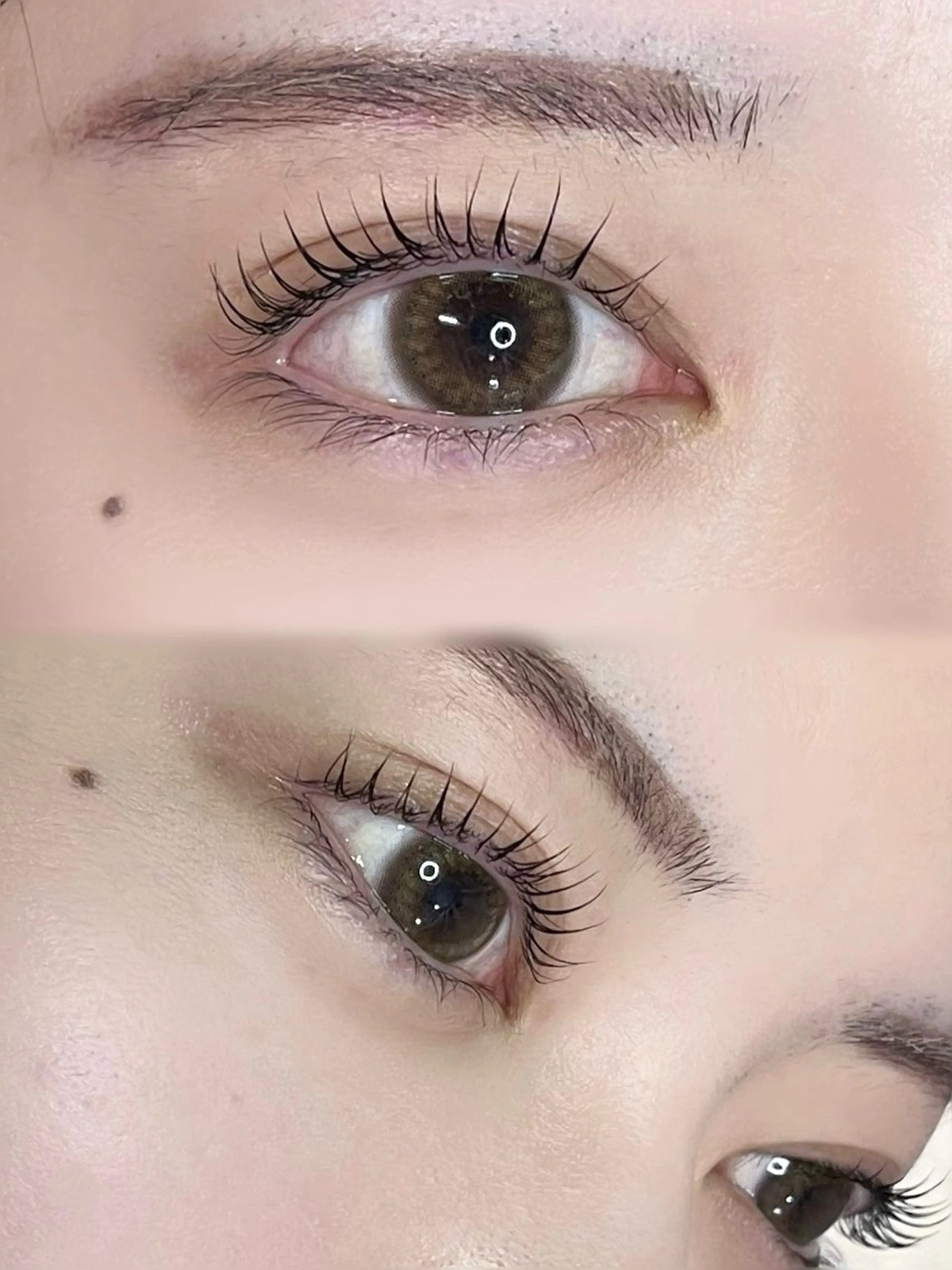 《⭐️トータルメニュー⭐️》透明感カラー+Aujua5stepトリートメント+まつ毛パーマの写真