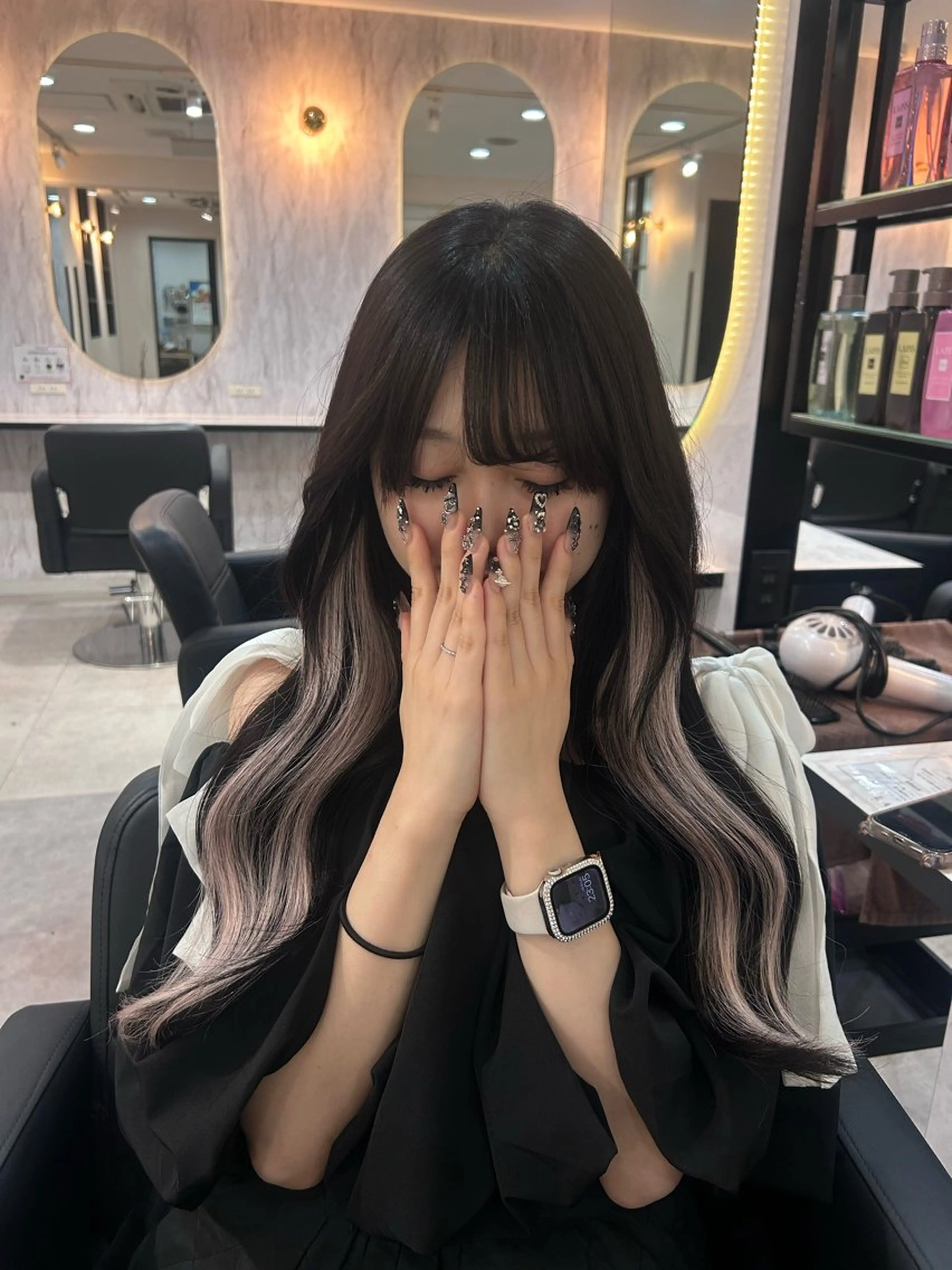 ロング エクステ 小川 友花のヘアスタイル