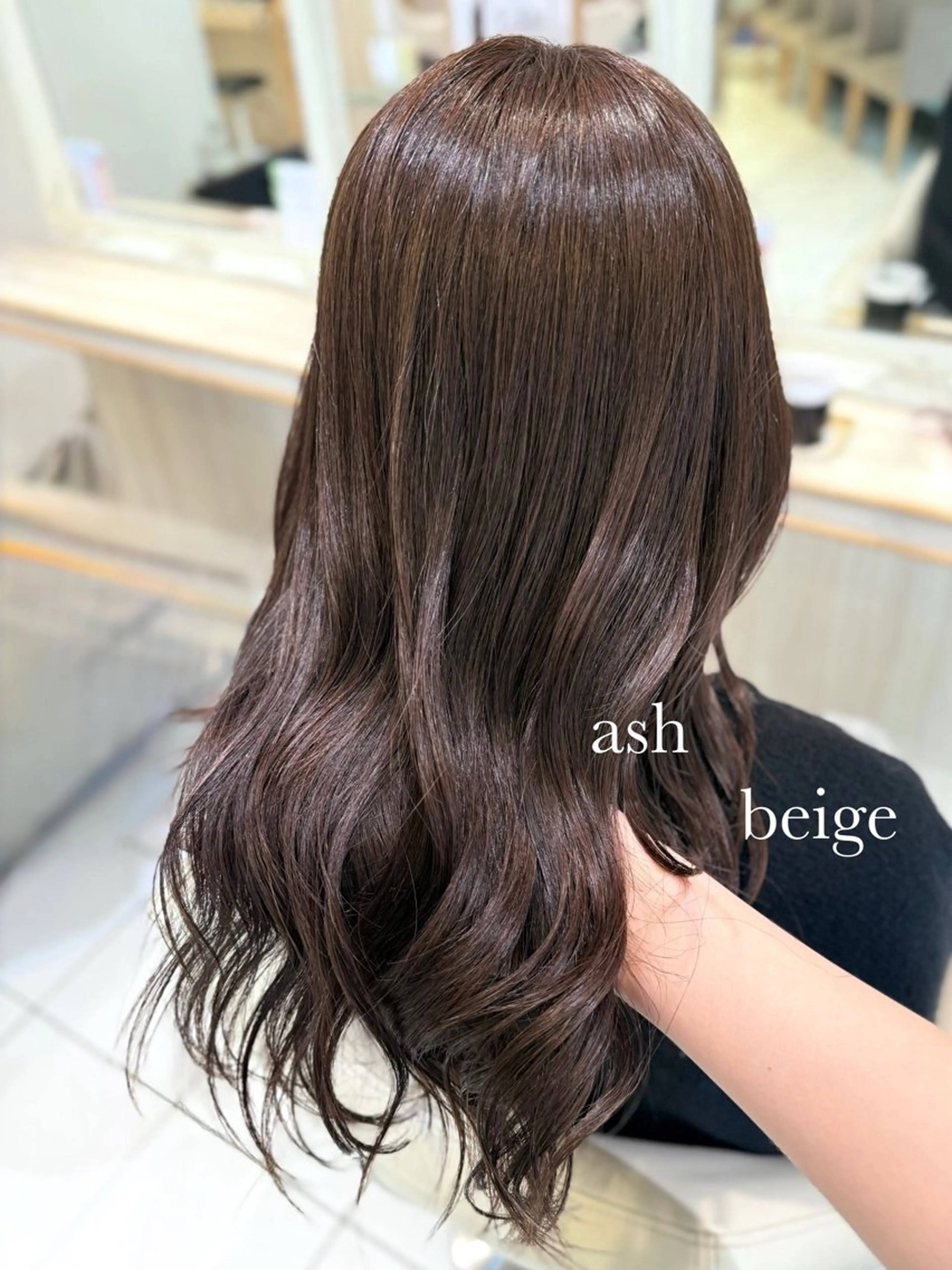 セミロング カット ヘアカラー 縮毛矯正🍒韓国風 カラー🎀rikaのヘアスタイル