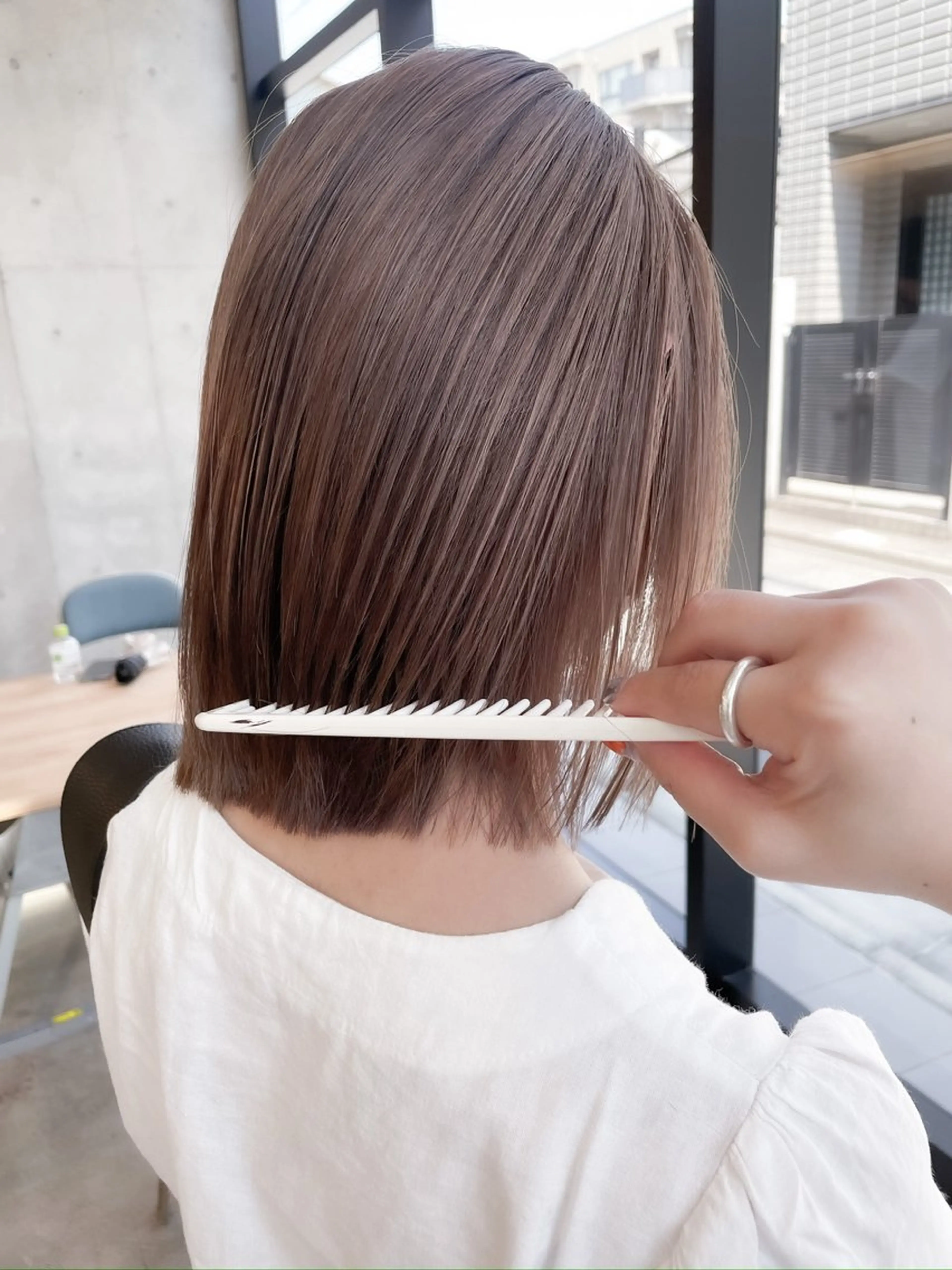 ショート カラー ヘアアレンジ ミニボブ/ブリーチ 🌈MISATOのヘアスタイル