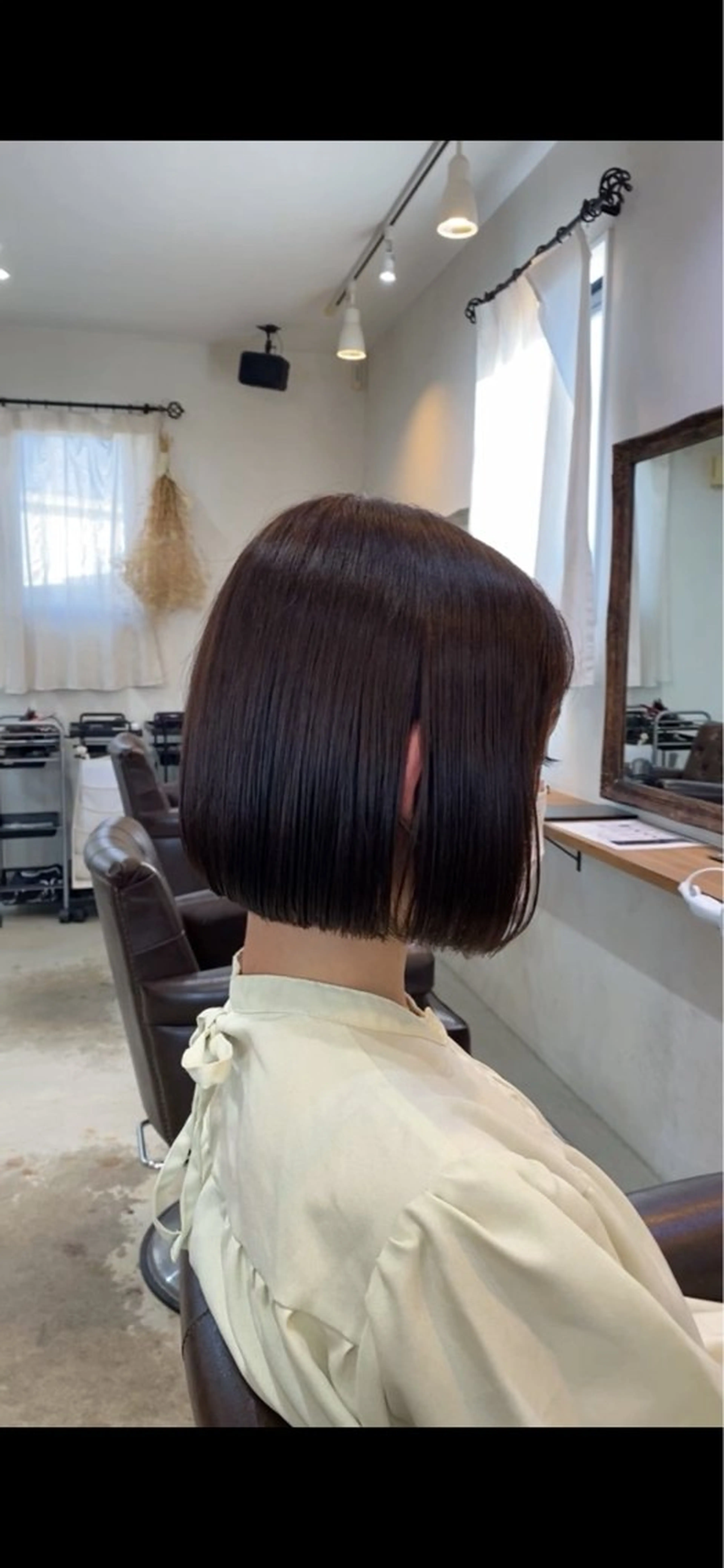 ミディアム カット トリートメント 美髪縮毛矯正✨ 髪質改善/岩元のヘアスタイル