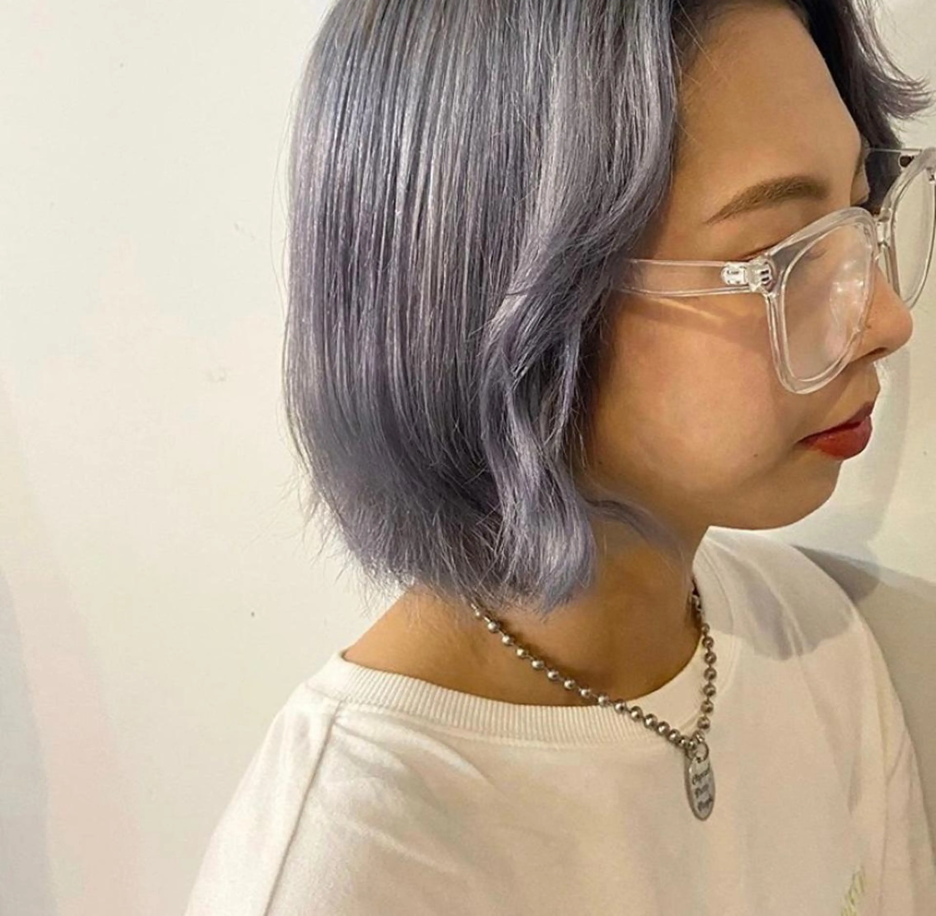 ミディアム カラー ブリーチ ヘアカラー トリートメント 🩷ハイトーン透明感 レイヤー🩷ユリカのヘアスタイル