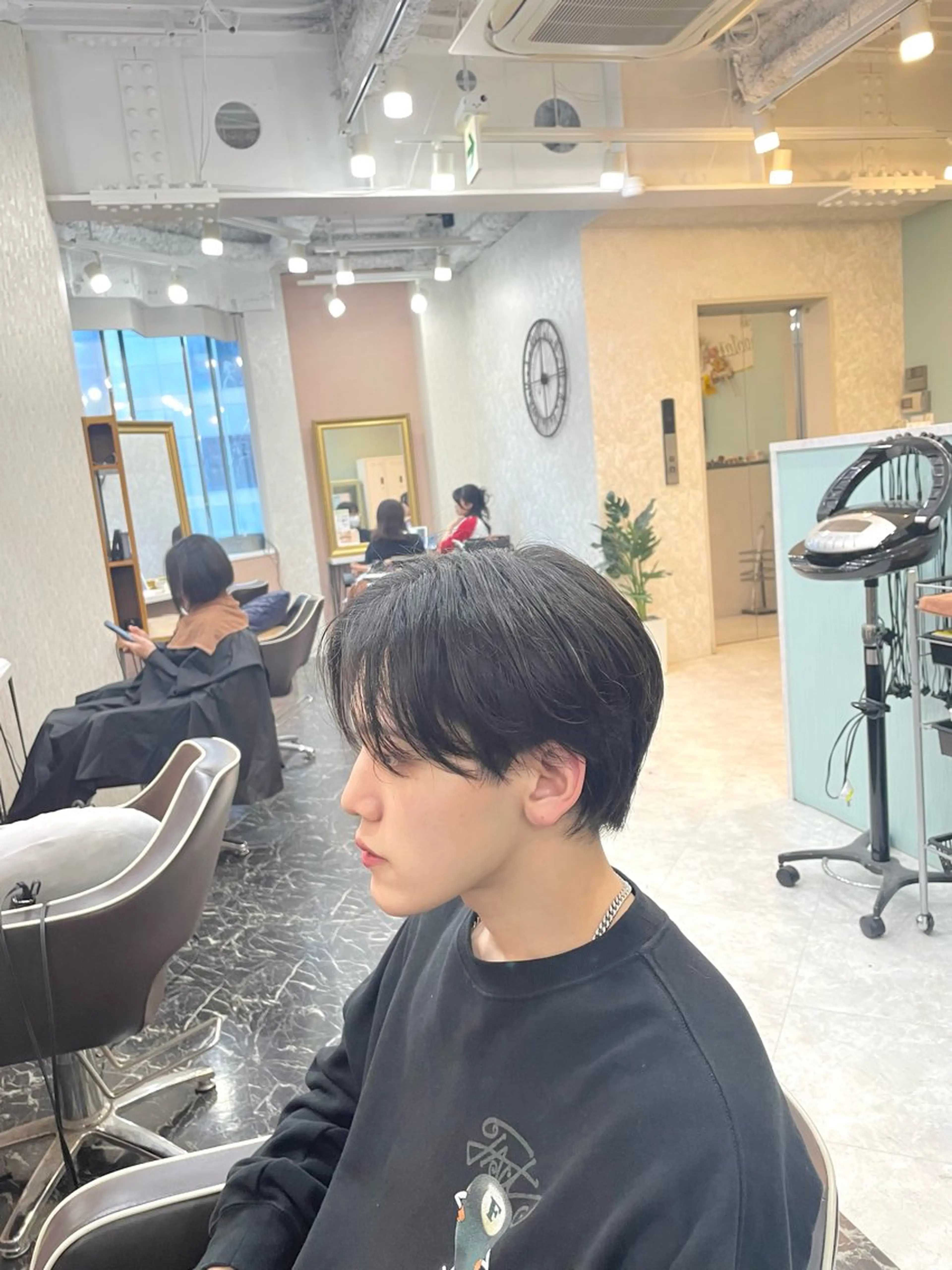 メンズ カット ヘアカラー 亀川蓮 Agu hairのヘアスタイル
