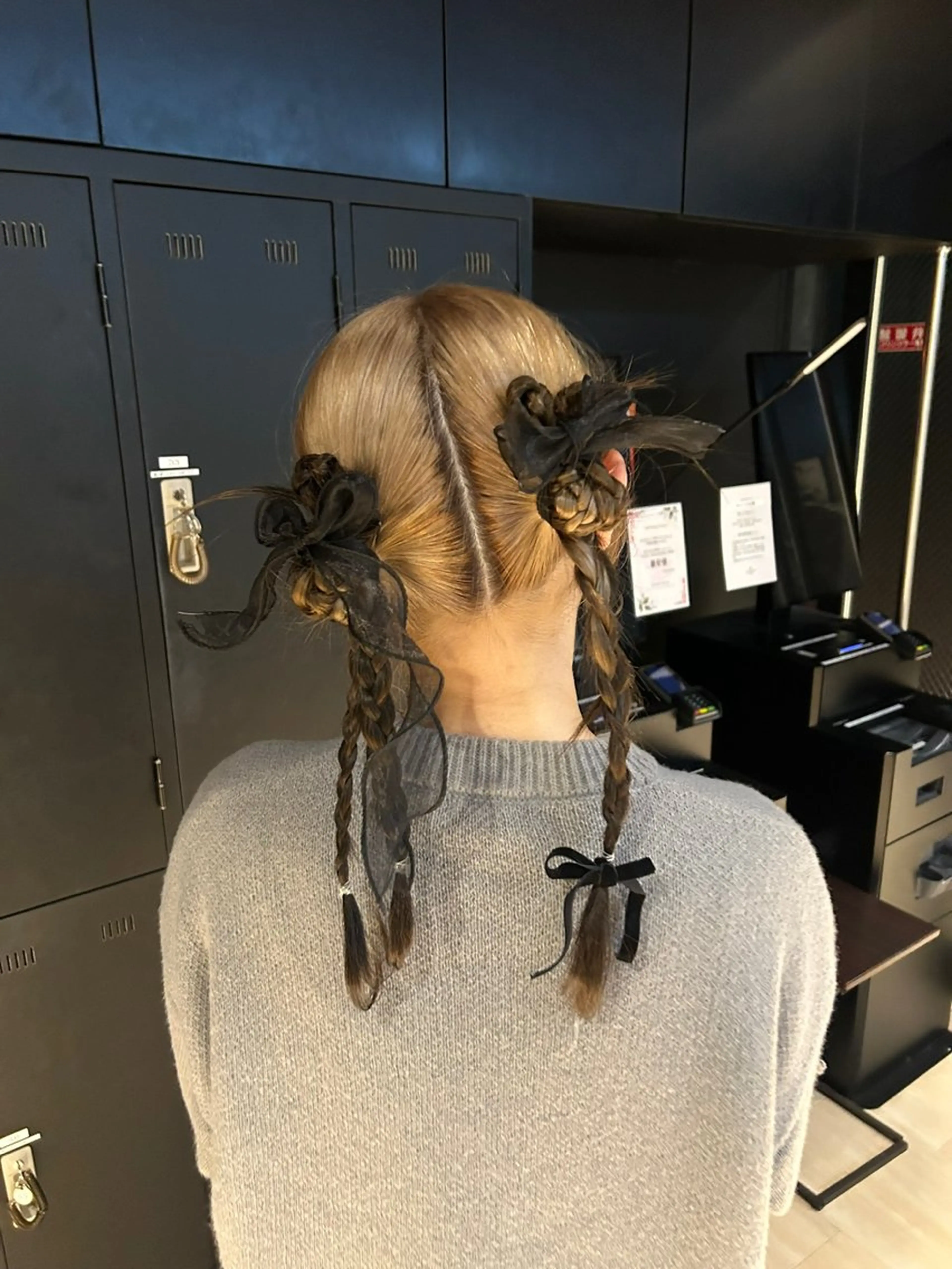 ロング ヘアセット 韓国ヘア/顔周り ヘアセット/加藤優里のヘアスタイル