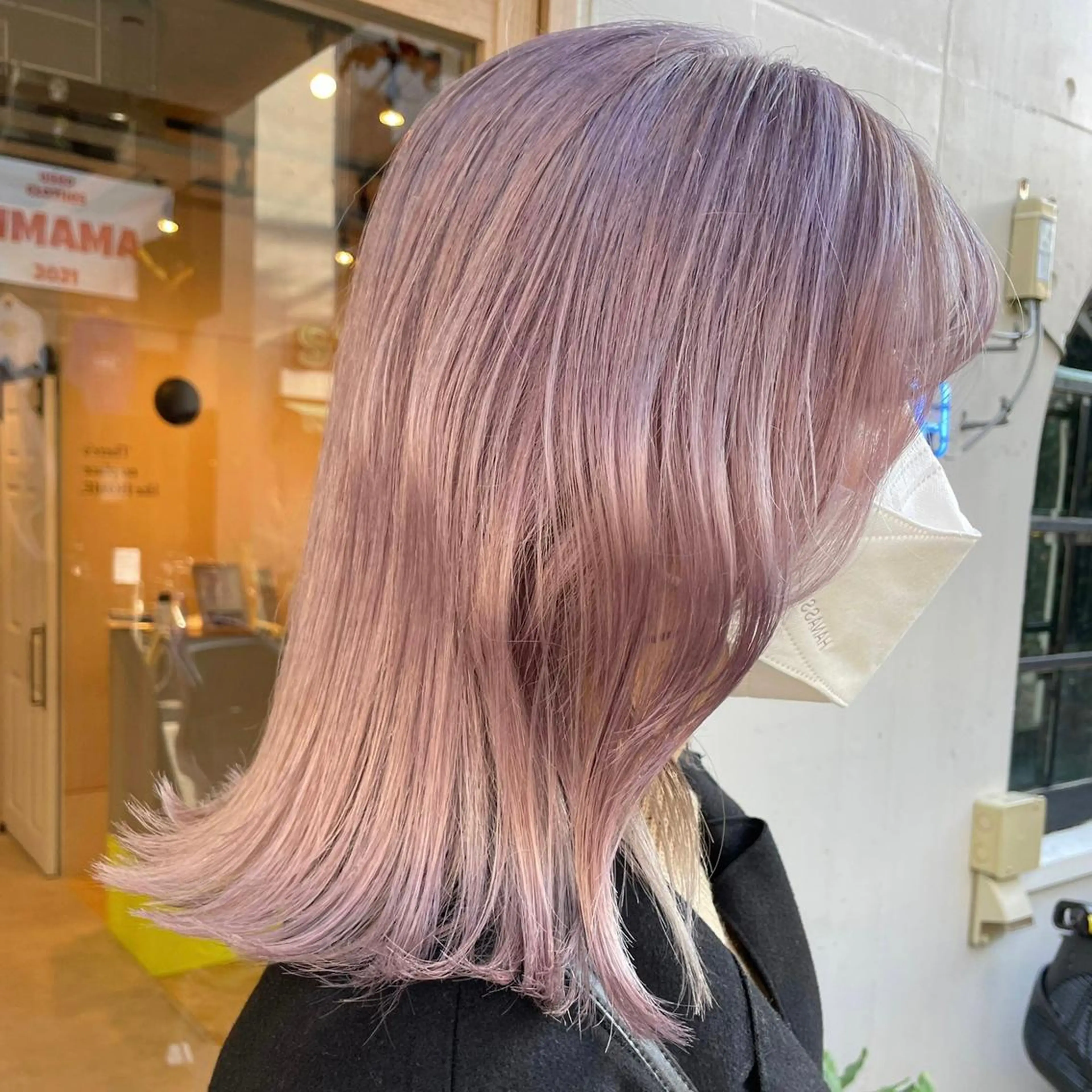 ミディアム カラー カット ヘアカラー トリートメント SALOWIN下北沢所属・hazuki 🌝のヘアスタイル
