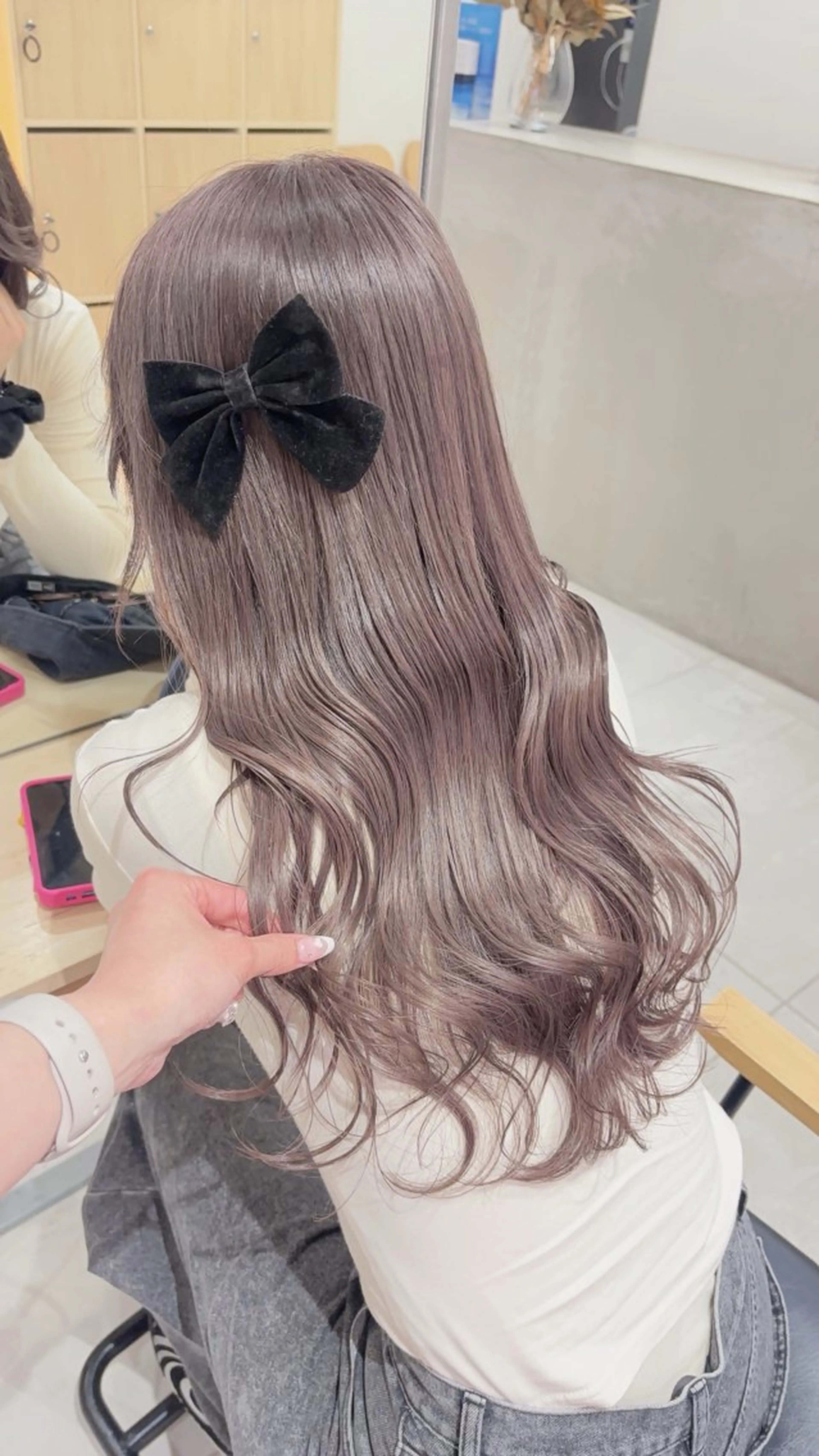 ロング ヘアカラー ヘアセット ゆるふわ透明感カラー 🎀ほの/表参道のヘアスタイル