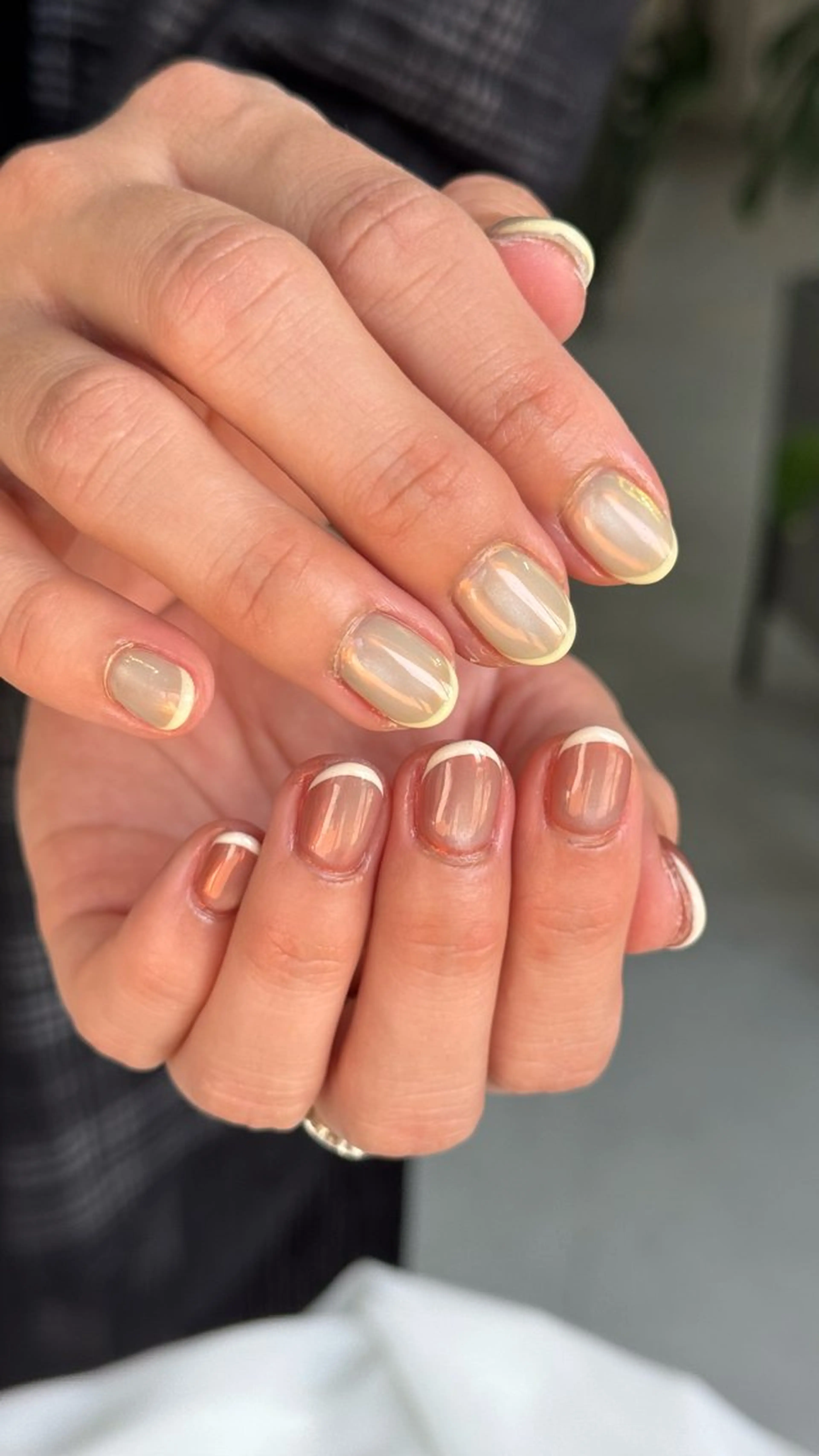 ネイル フレンチネイル ハンドネイル HARUKA ネイリスト福岡/薬院のネイルデザイン