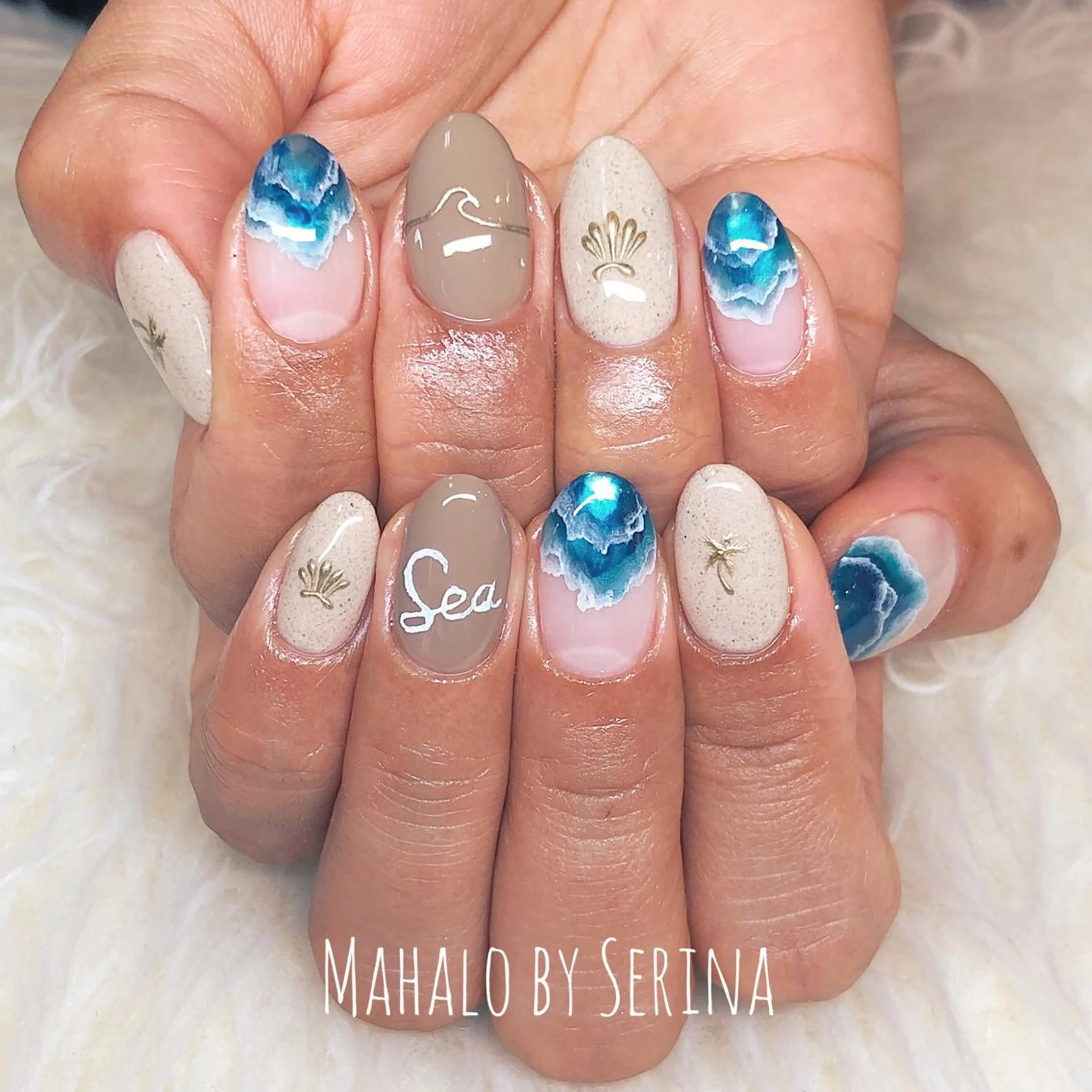 ショート カラー ネイル ハンドネイル SUNNY BAE. SERINAのネイルデザイン