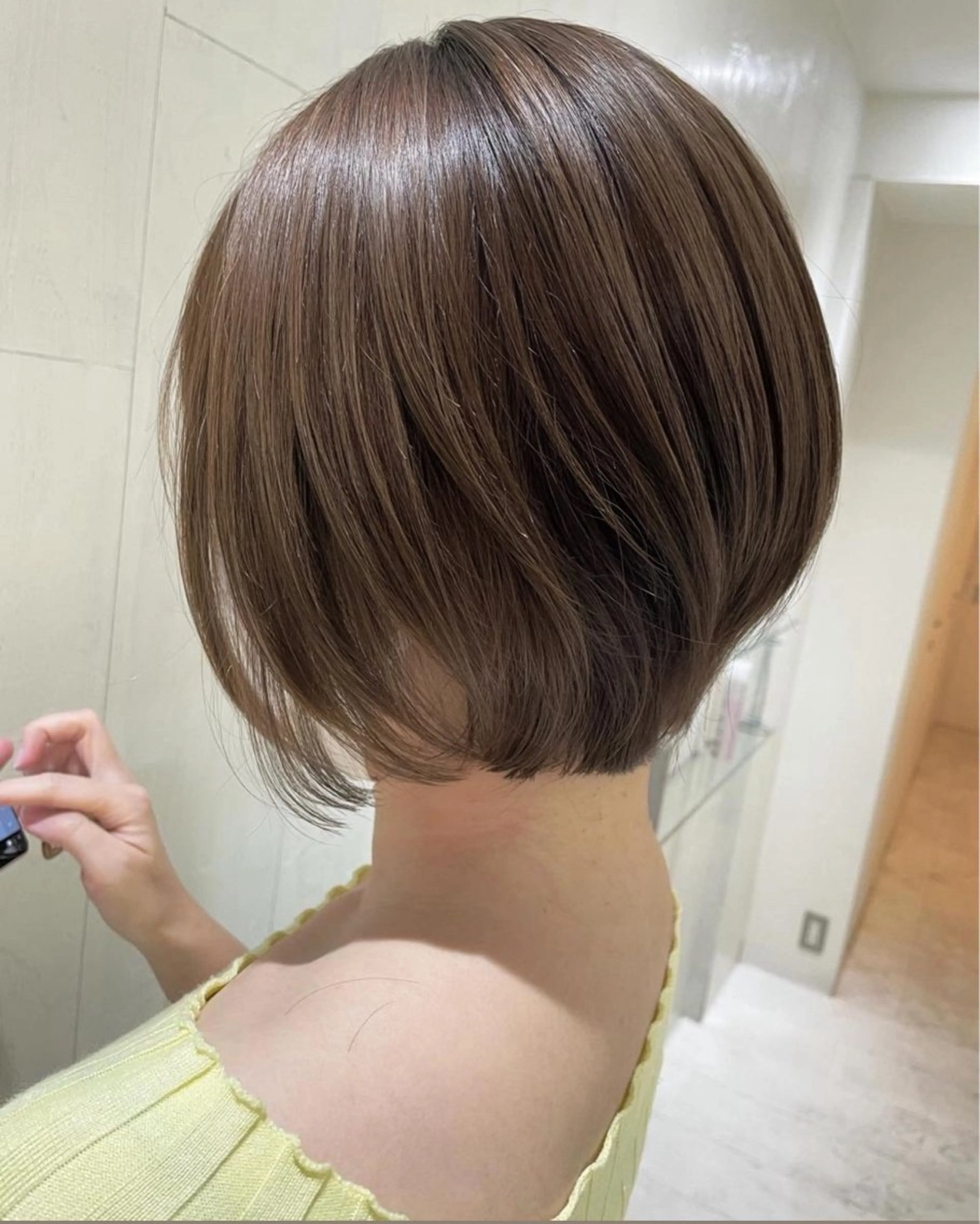 ショート カラー ショートボブ ボブ 顔まわりレイヤー 顔周りカット レイヤーカット カット ヘアカラー トリートメント 河合秀明/ショート /ボブ/レイヤーのヘアスタイル