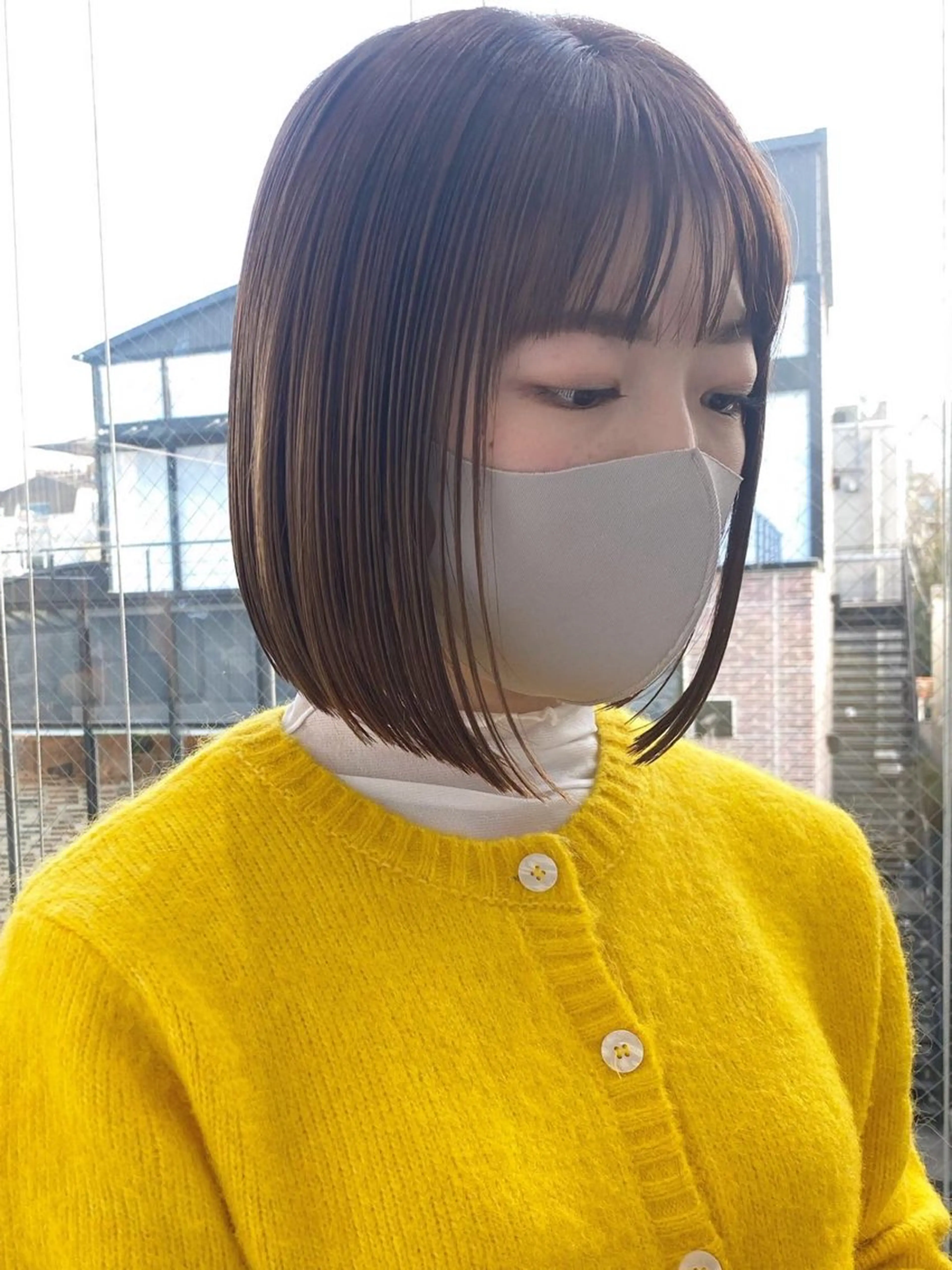 ショート カット ヘアカラー 縮毛矯正 トリートメント 🩵LondBOY 韓国/ボブ/レイヤーのヘアスタイル