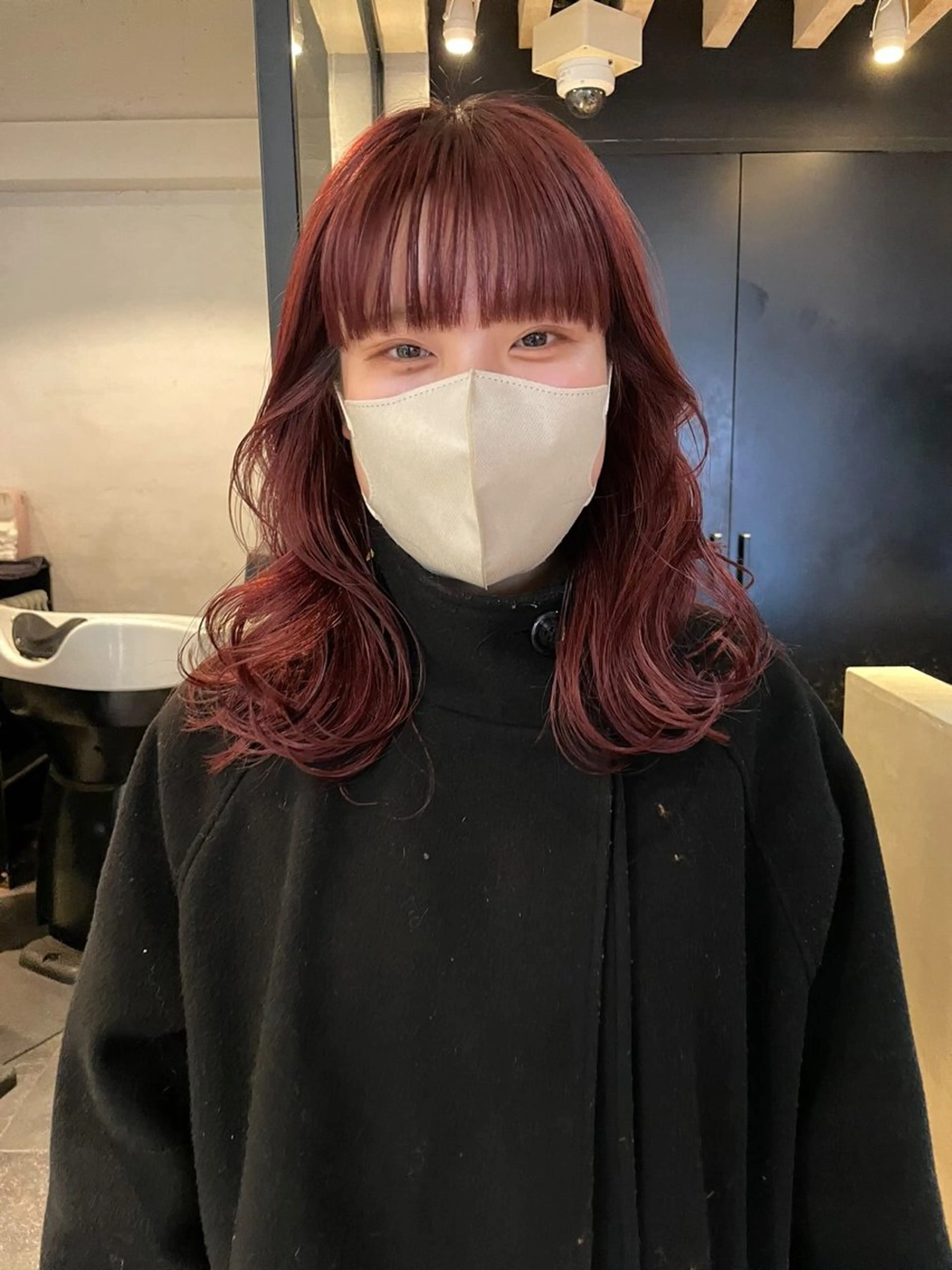 セミロング カラー mei｜顔まわり ×透明感カラーのヘアスタイル