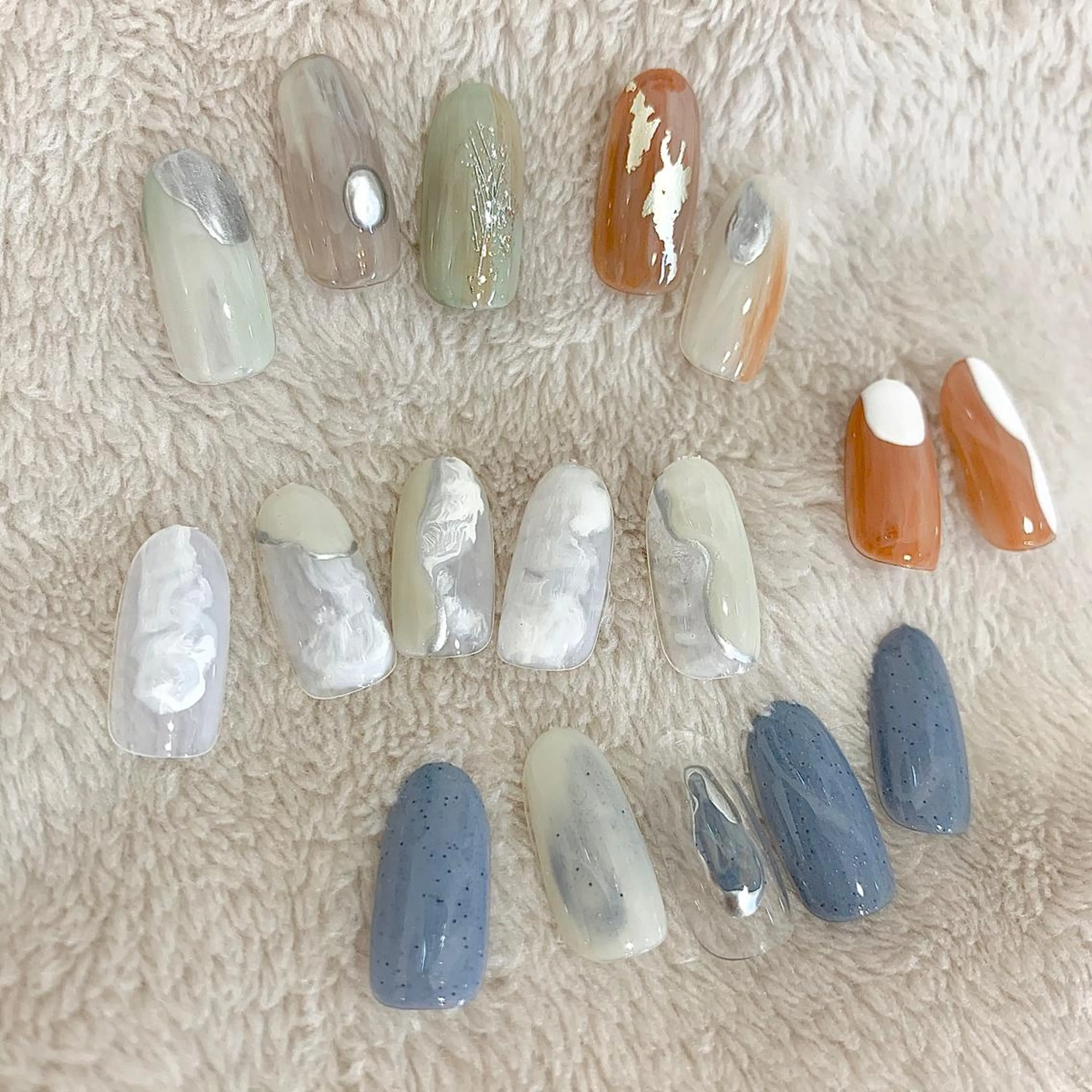 カラー パーマ キッズ ネイル マツエク・マツパ feey ⁑erinaのネイルデザイン