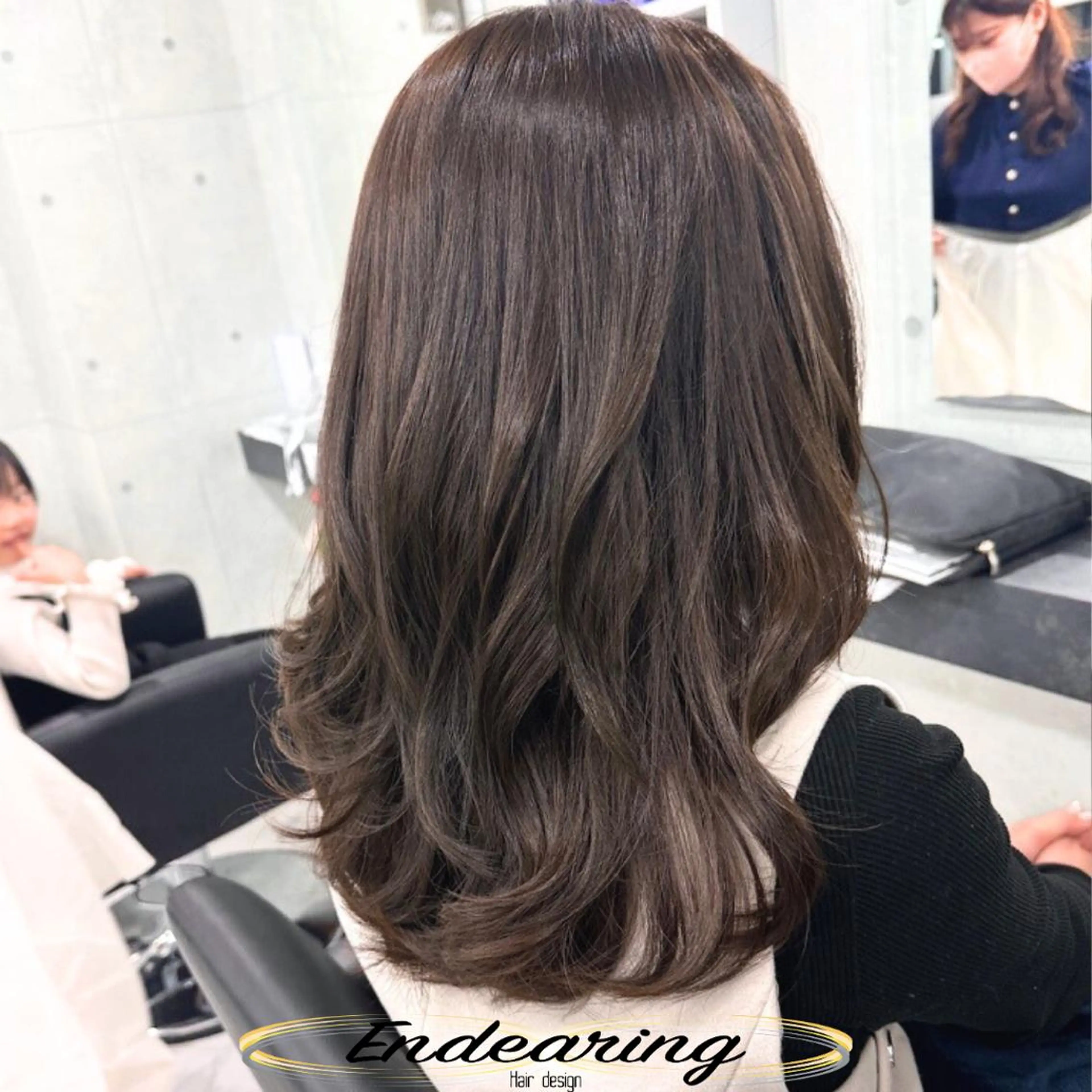 カラー ブリーチ 透明感カラー ブリーチなしカラー カット ヘアカラー Endearing 銀座/レイヤーカットのヘアスタイル