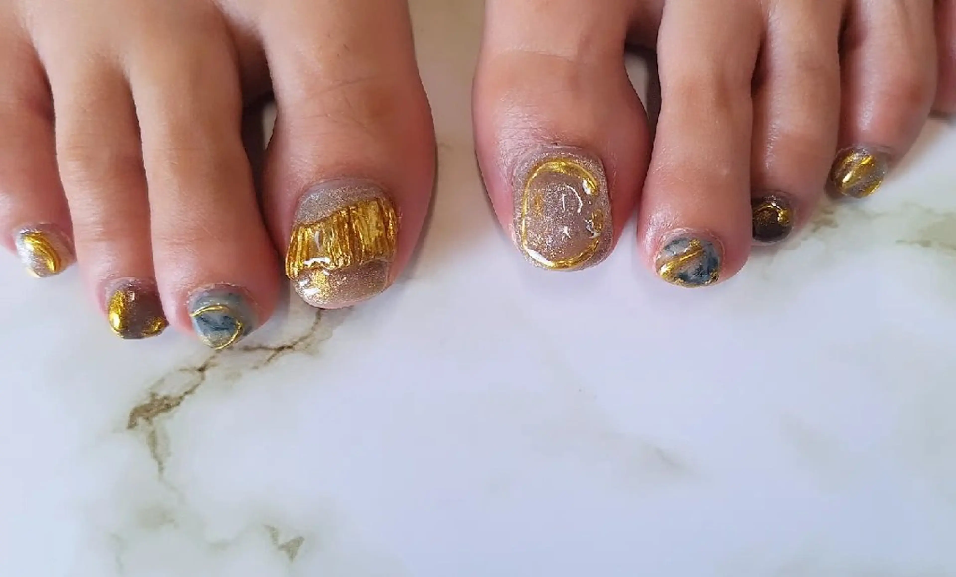 ネイル フットネイル 持ち込み Nailsalon G.S.F Hisaのネイルデザイン