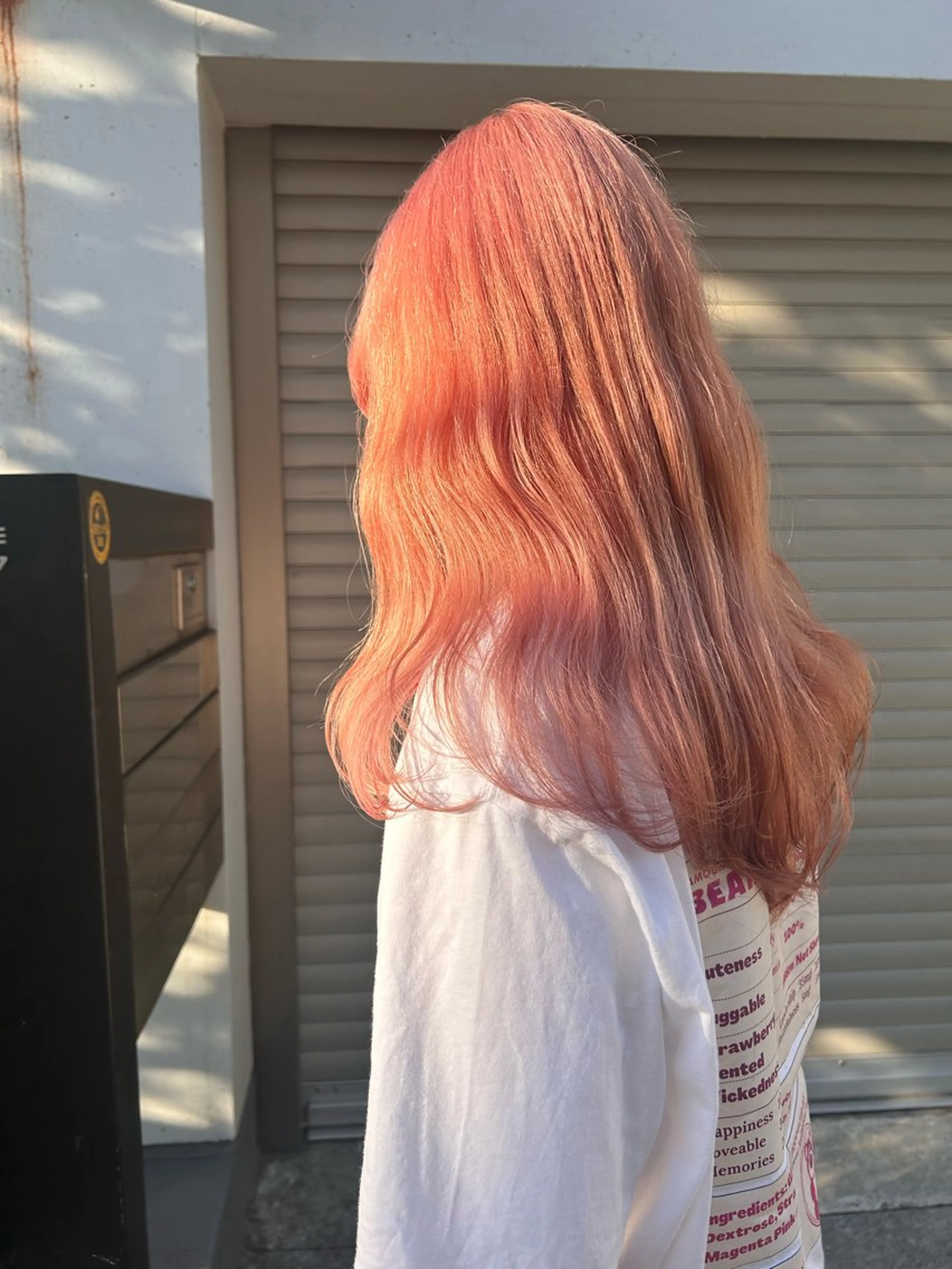 ロング カラー ヘアアレンジ ベージュカラー ブリーチ ケアブリーチ グレージュ ピンクカラー お任せヘア☘️☘️ 及川渚のヘアスタイル