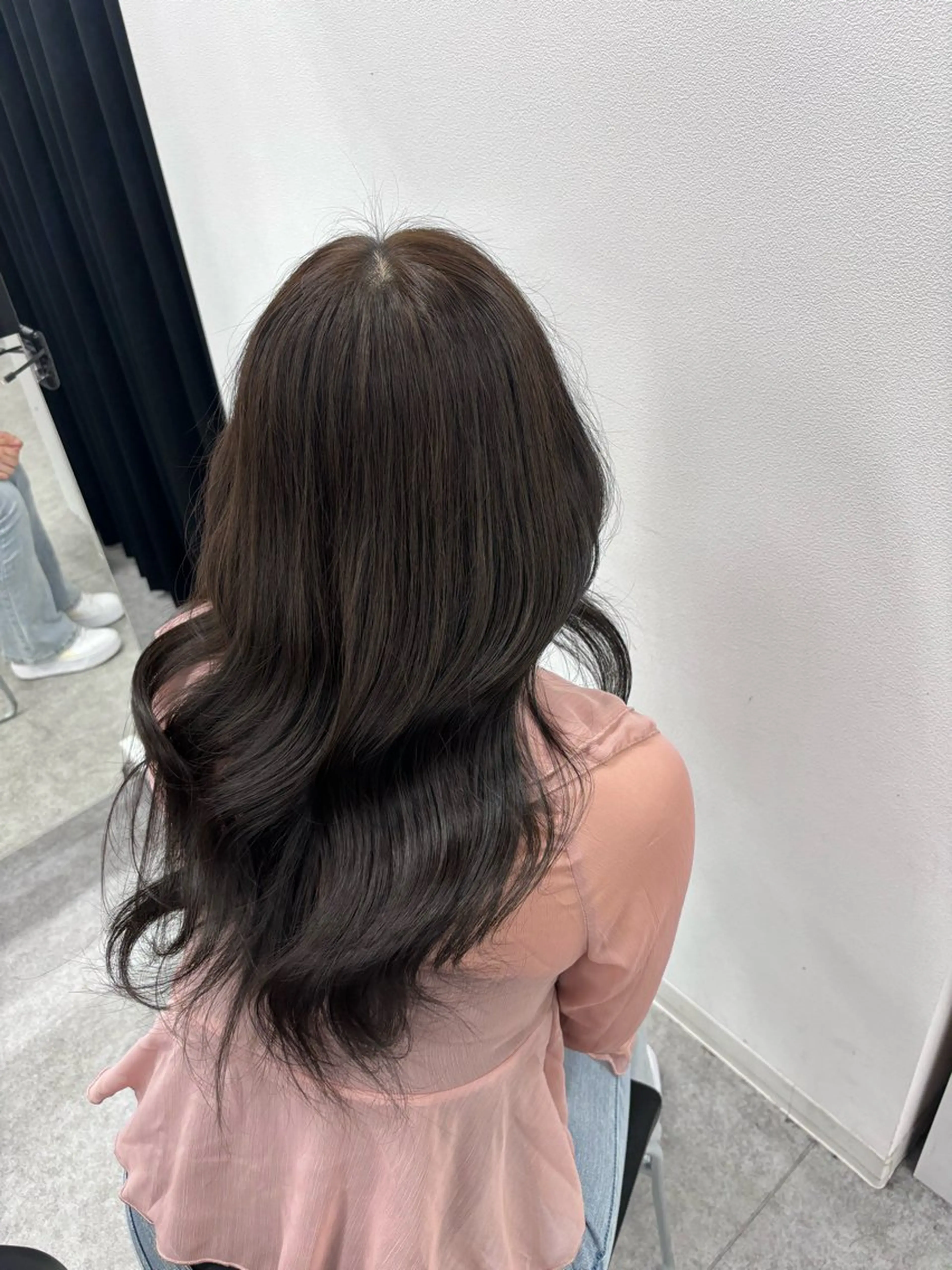 ロング カラー 韓国風暗髪ヘア🤍 🫧MIREIのヘアスタイル