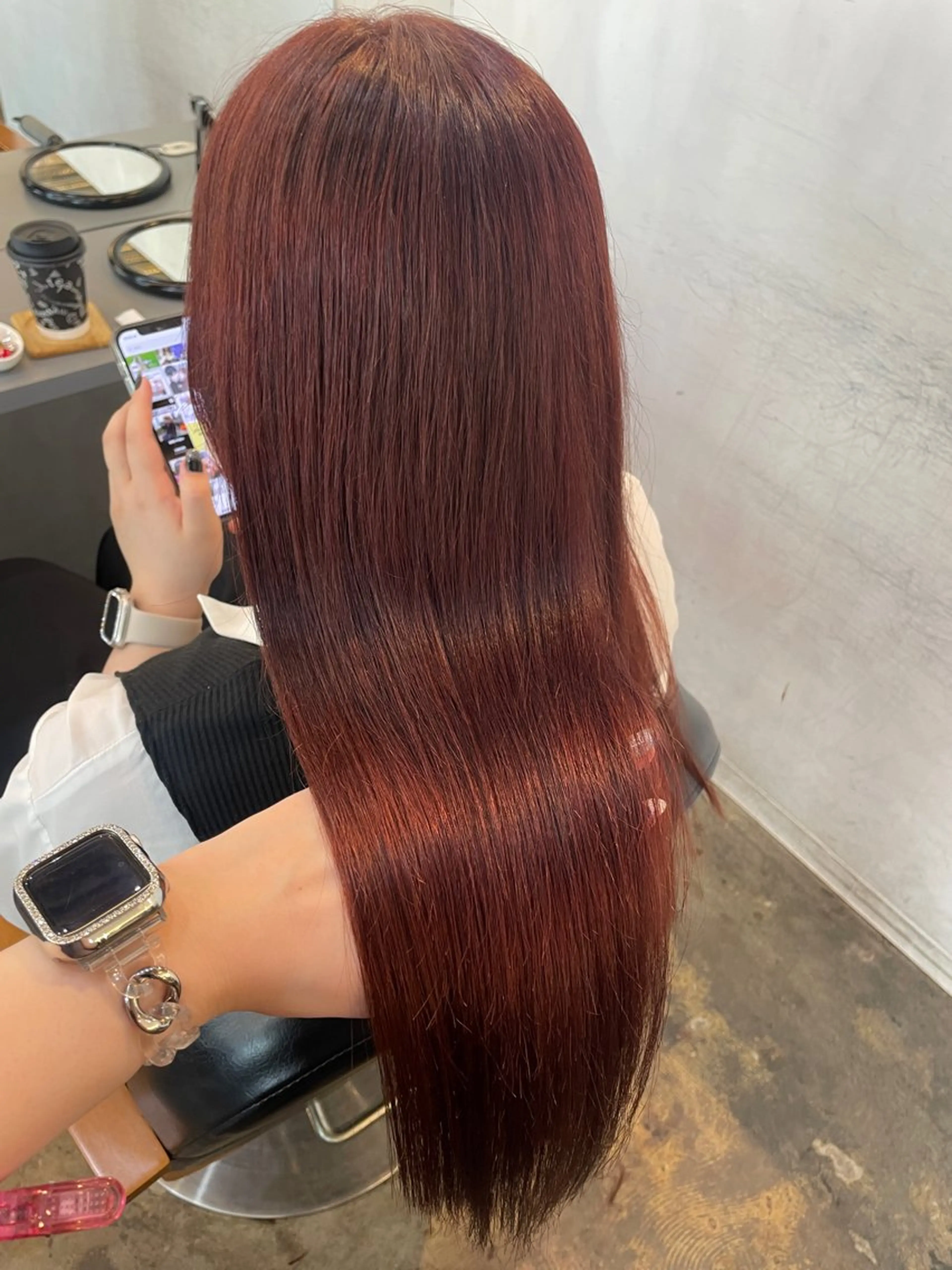 ロング 🤍韓国ヘア🇰🇷 タバタサオリ🤍のヘアスタイル