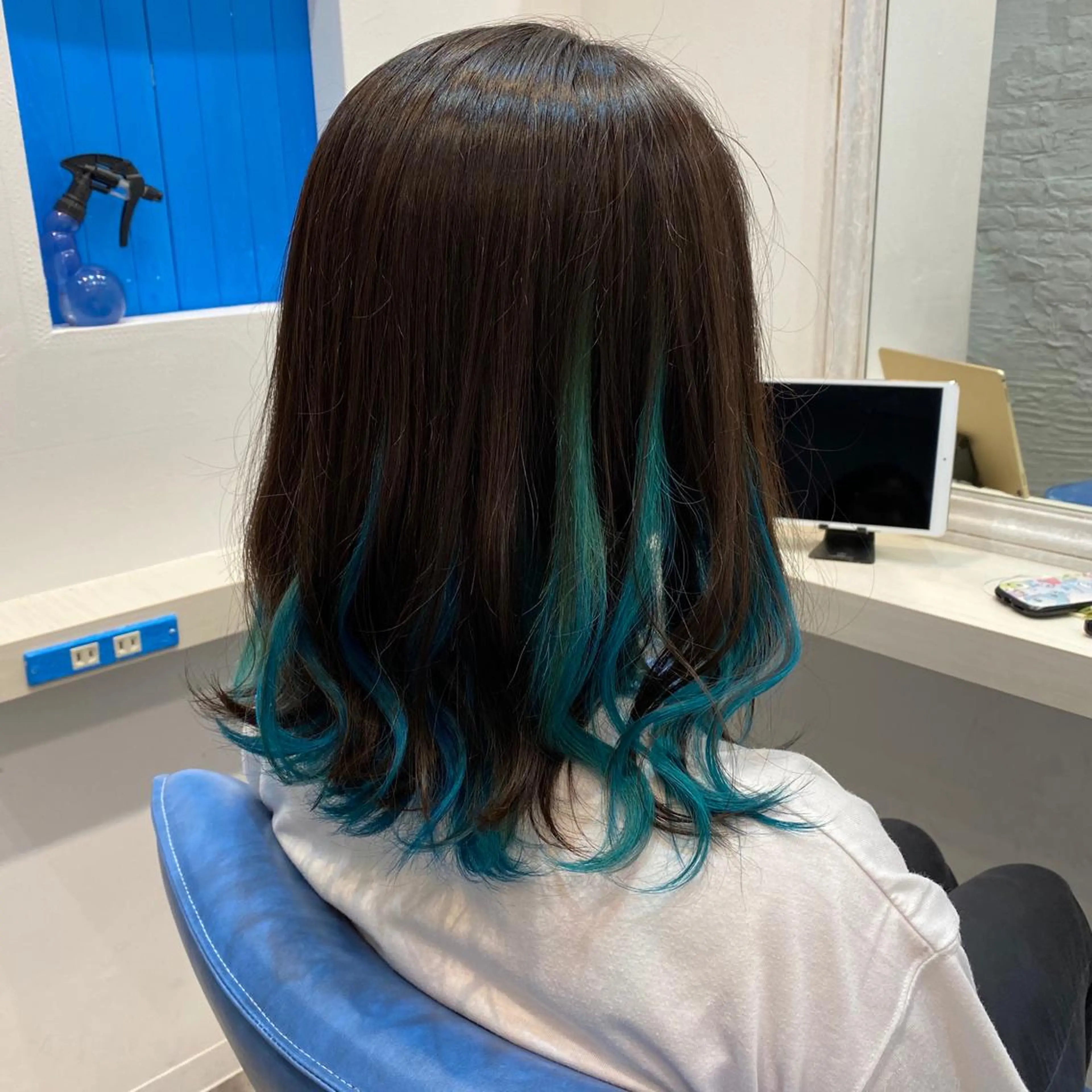 ミディアム カラー ブリーチ ヘアカラー uros.所属・メンズパーマ/ エクステ🌞セナのヘアスタイル