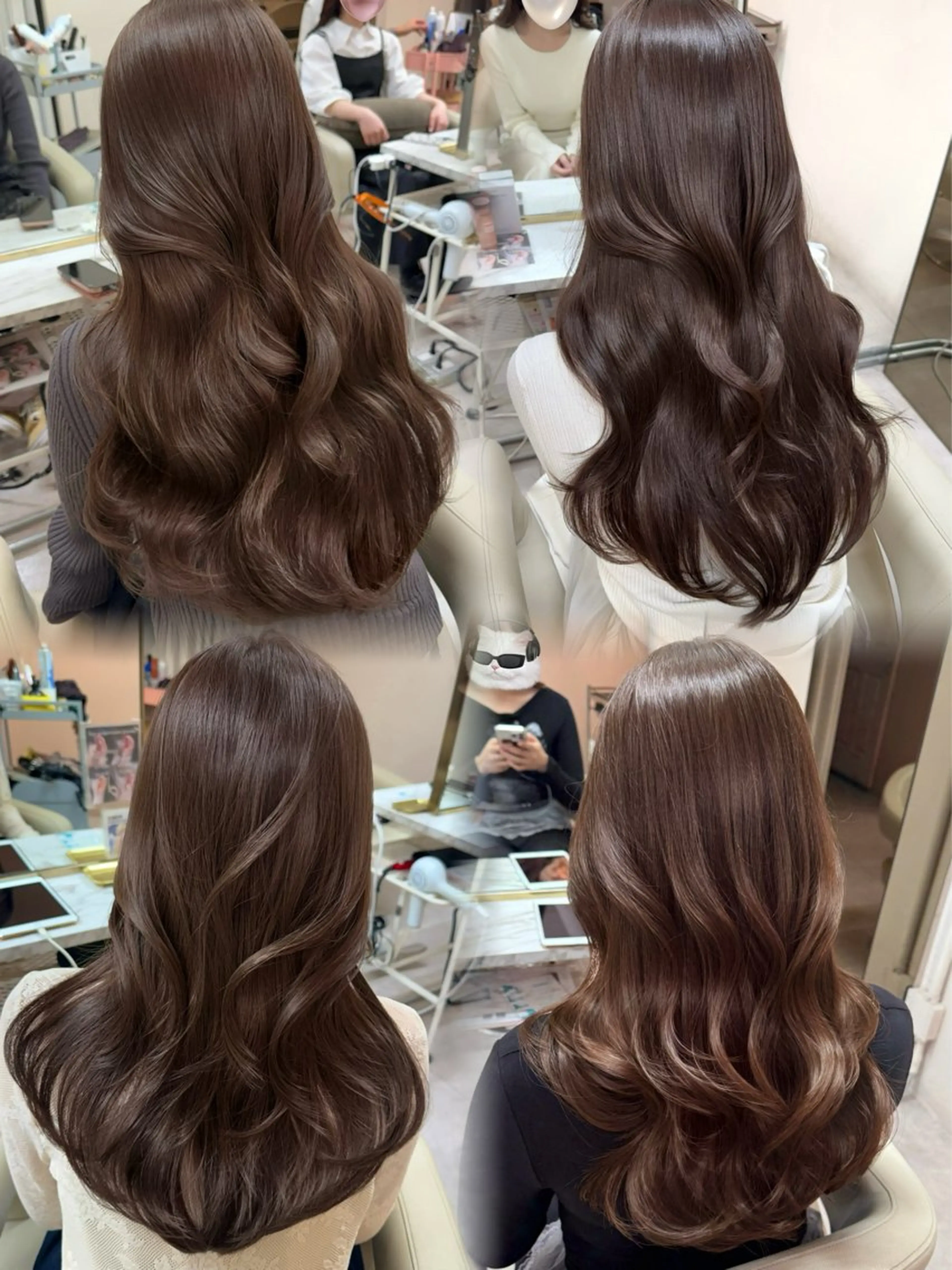 ロング カラー カット ヘアカラー トリートメント ♡韓国/レイヤー カット/Ayana♡のヘアスタイル