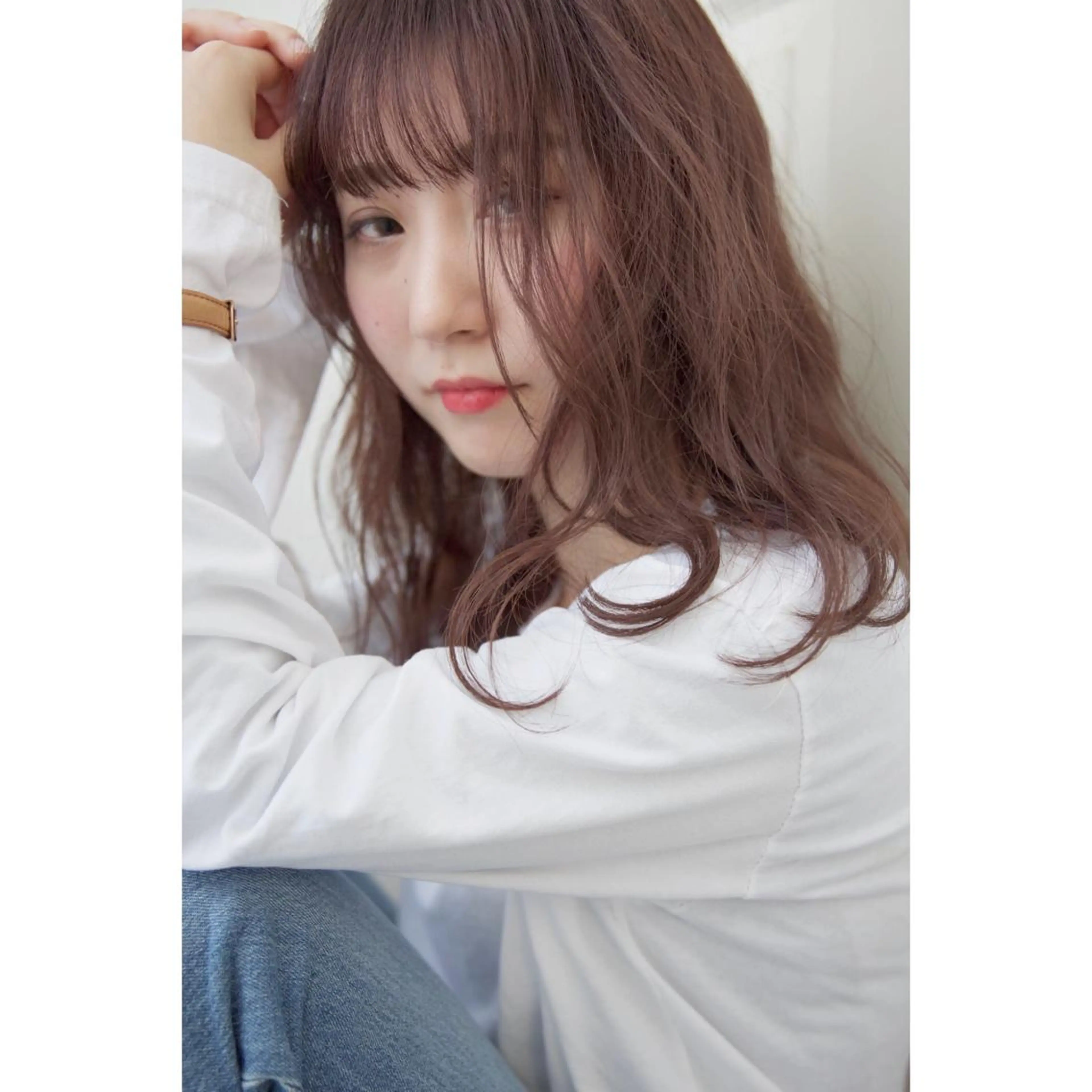 ミディアム カラー カット ヘアカラー fio マナミのヘアスタイル