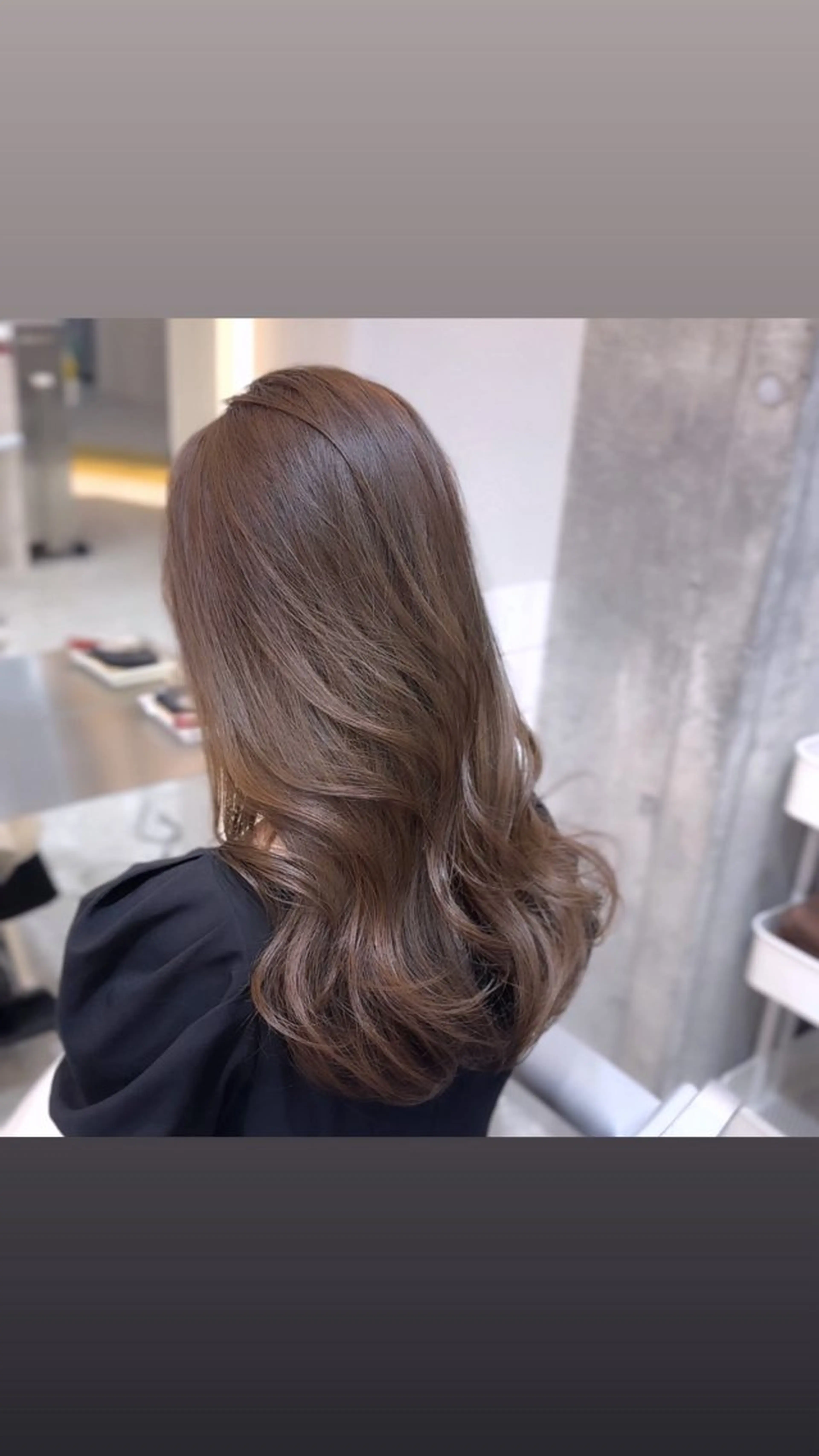 セミロング カラー ベージュカラー ブリーチ ブリーチなしカラー カット ヘアカラー トリートメント ヘッドスパ 髪質改善/韓国ヘア レイヤー/新宿/ロミのヘアスタイル