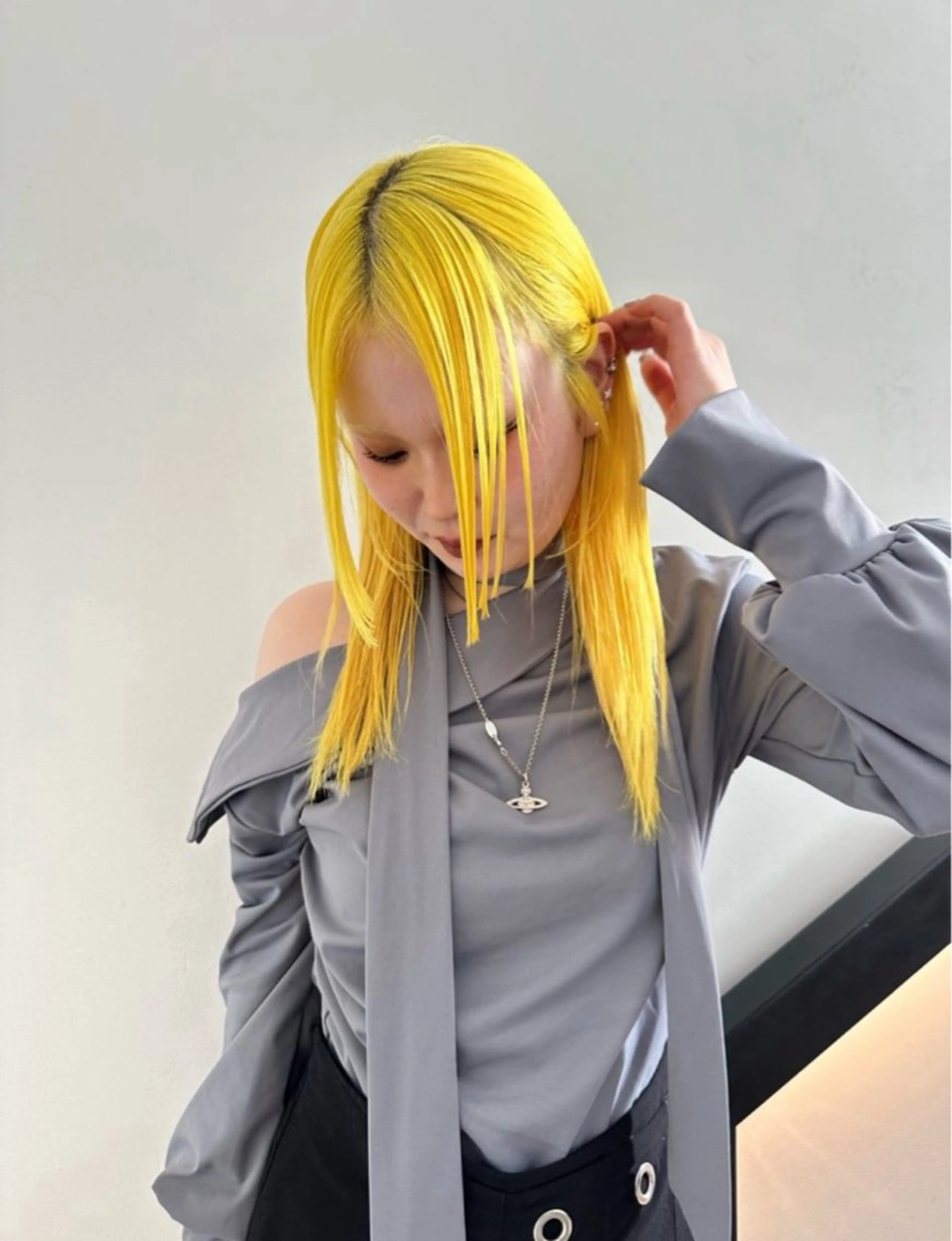 ロング カラー ヘアカラー ハイトーン/パーマ/ メンズ / 櫻本🌐のヘアスタイル