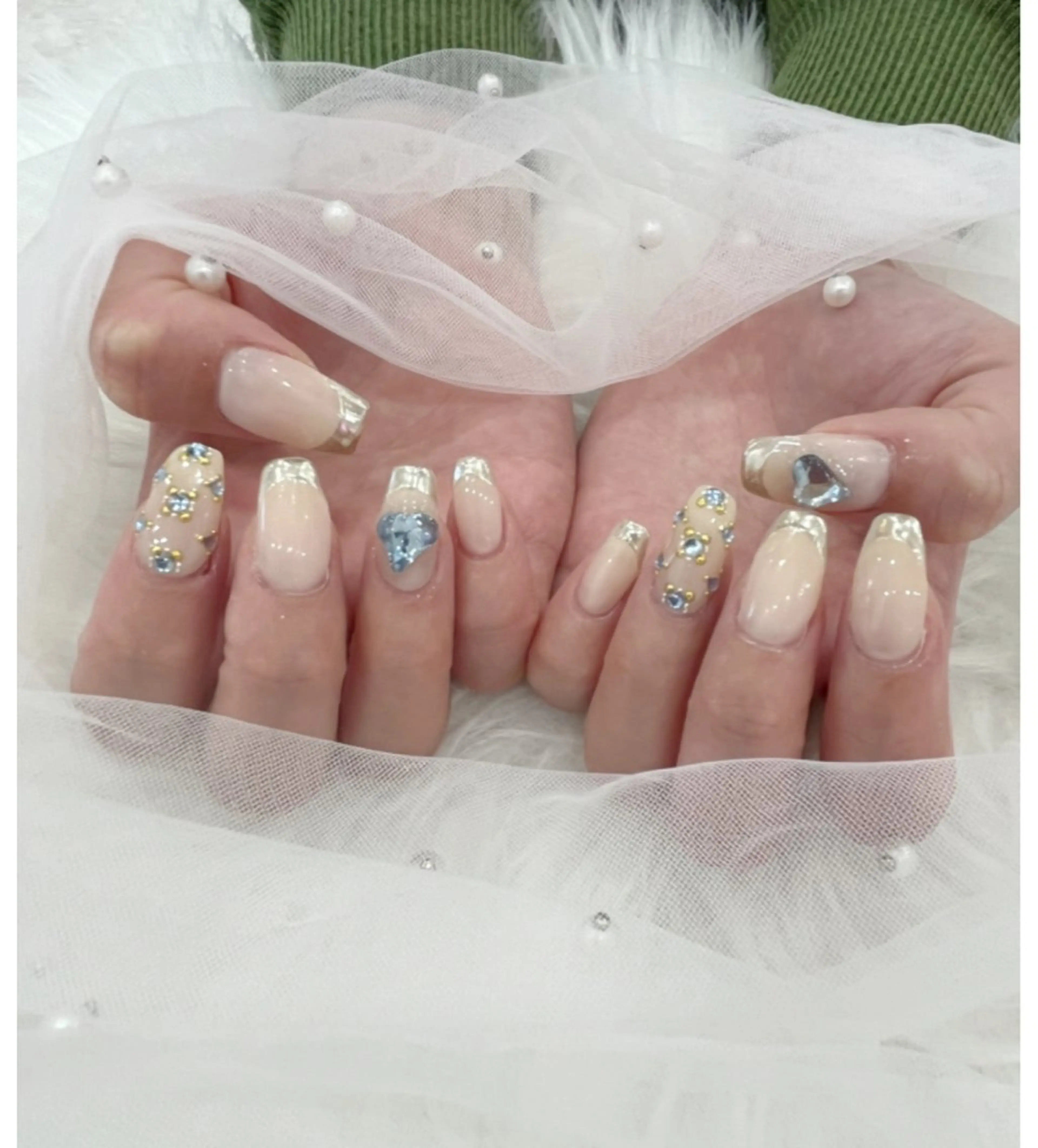 ネイル 長さ出し フットネイル ジェルネイル 韓国ネイル マグネットネイル #Amin所属・#Amin nail salonのネイルデザイン