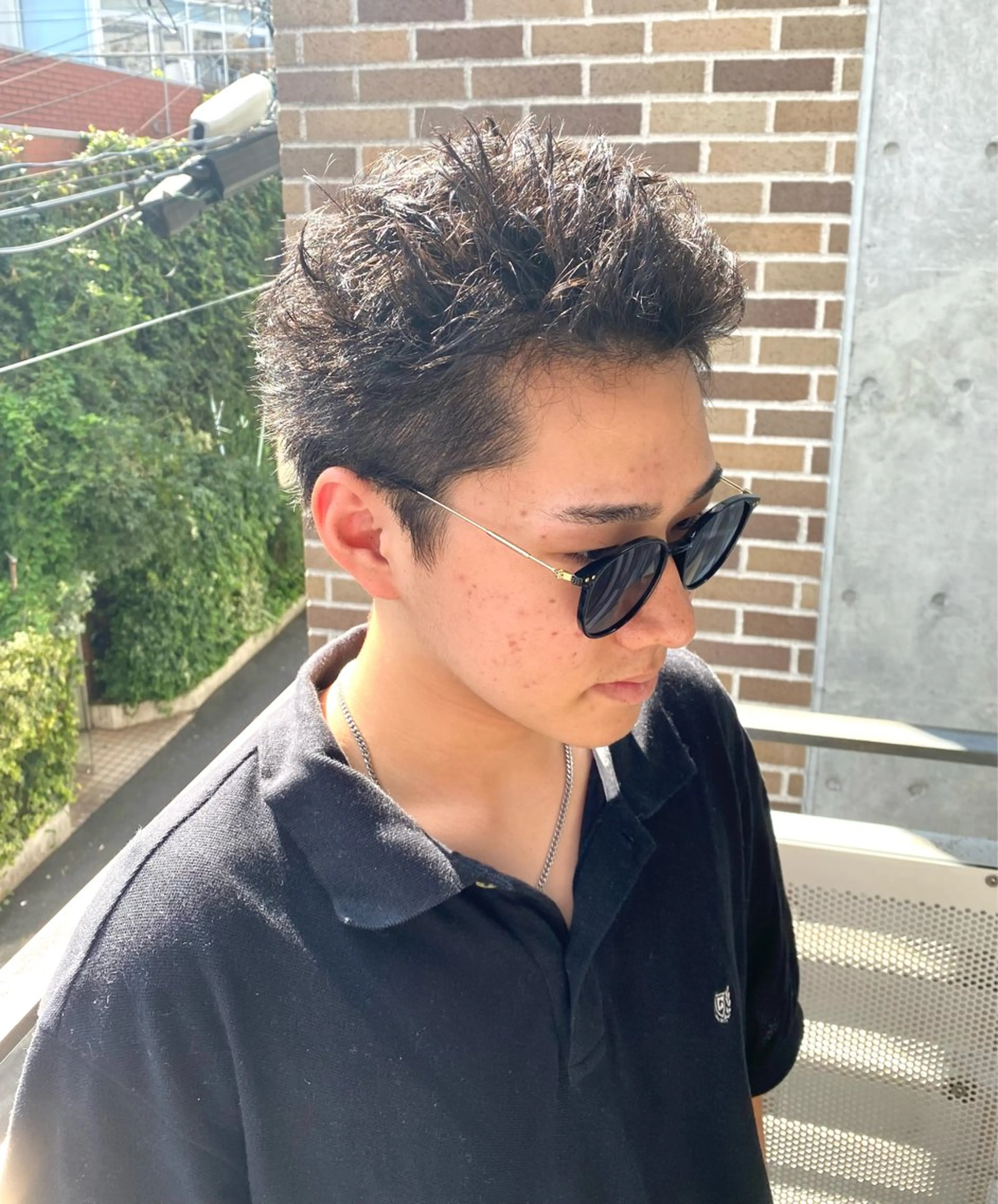 メンズ メンズショート スパイキーショート シャドウパーマ/ 波巻パーマYu-Kiのヘアスタイル