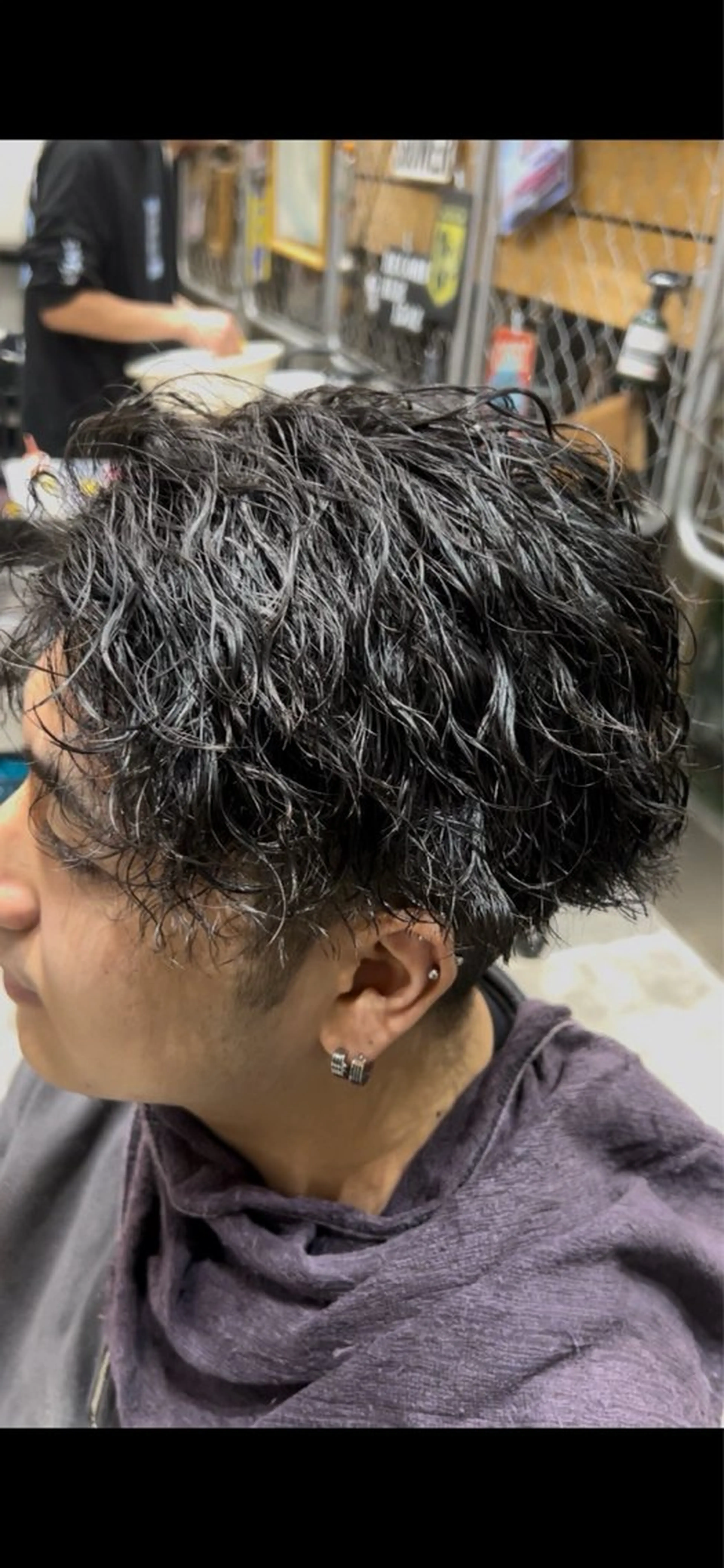 ショート メンズカット／パーマ 中 有晴のヘアスタイル