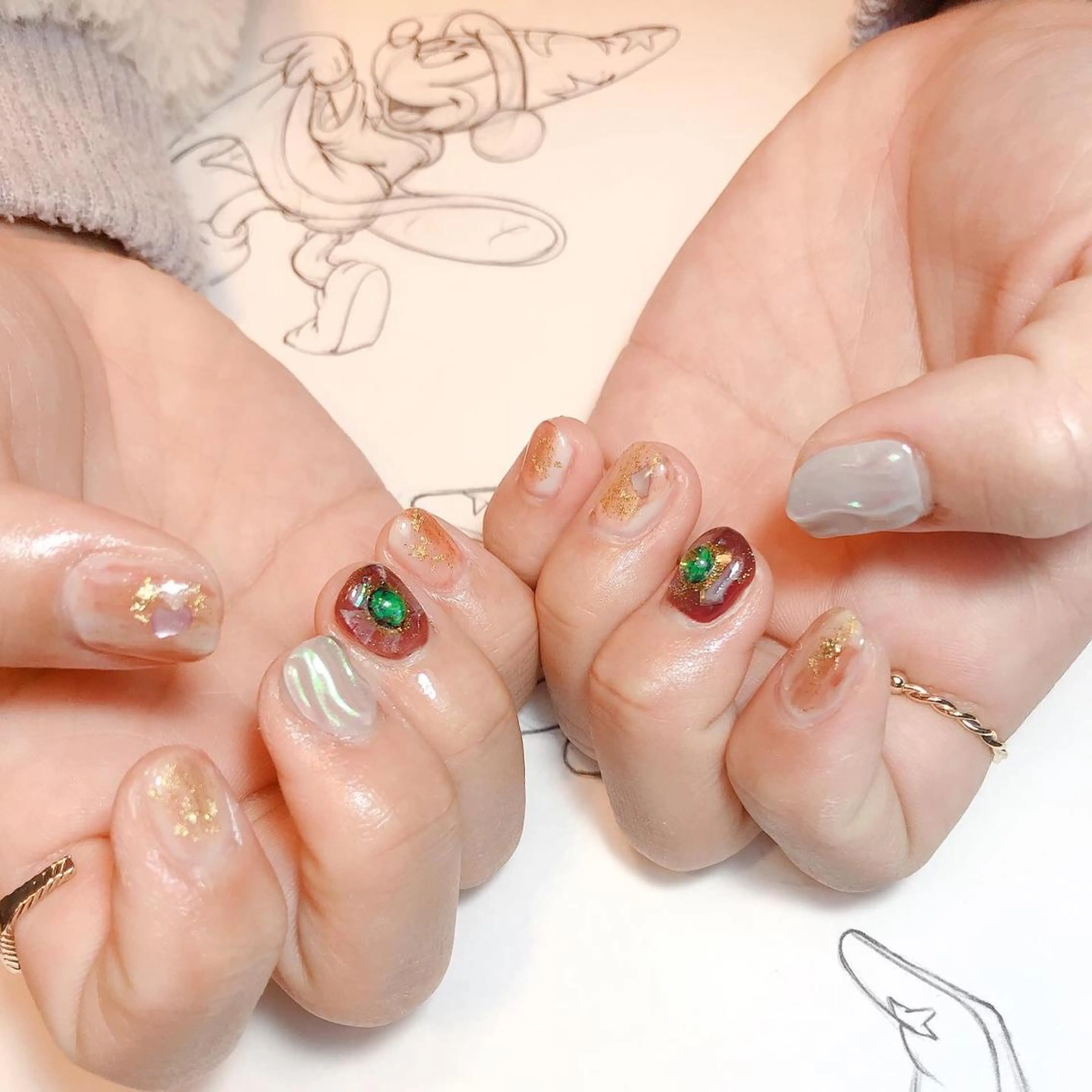 ネイル ニュアンスネイル owlnail /持込みデザイン専門のネイルデザイン