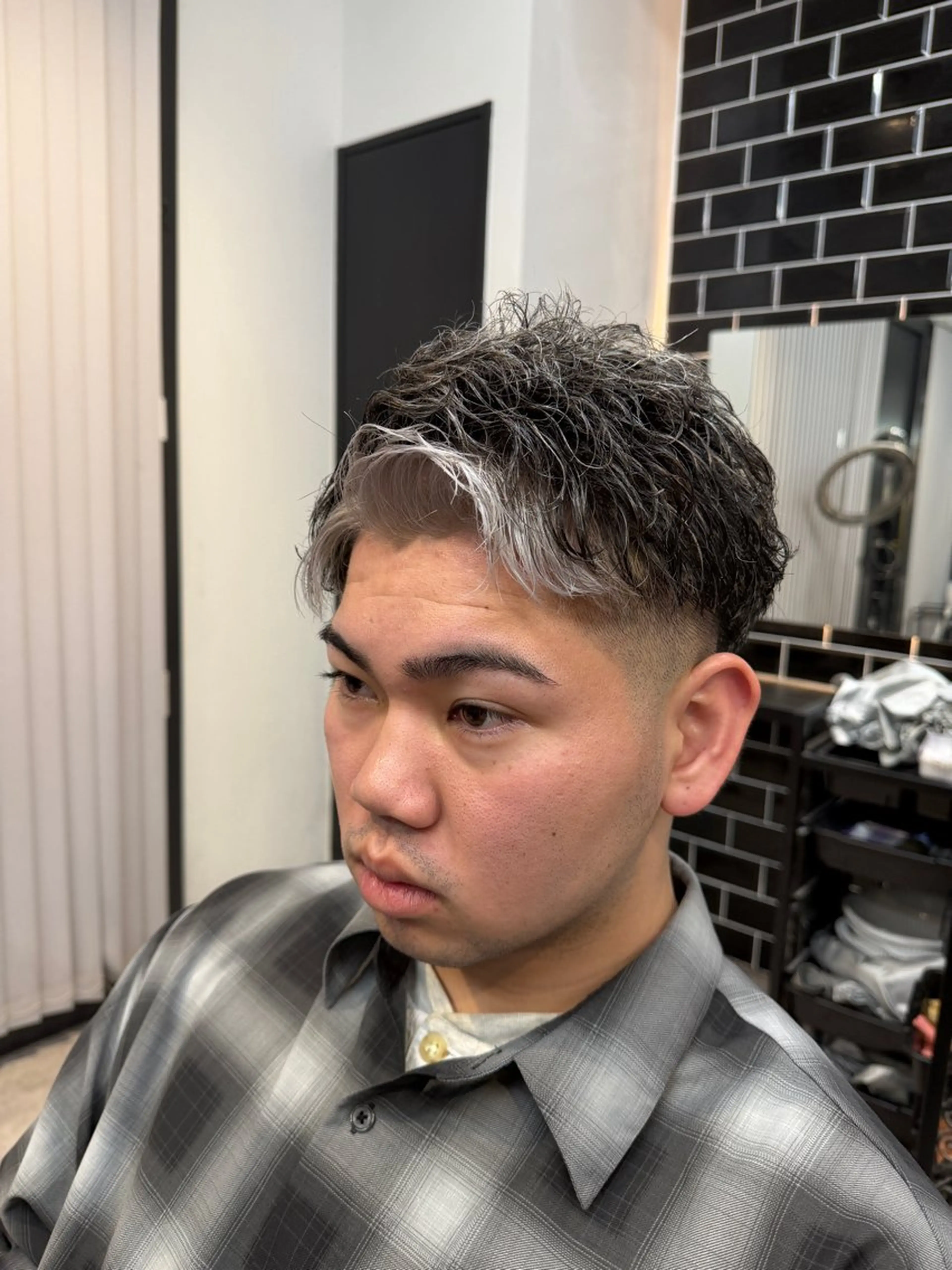 ショート ミストバング カット ヘアカラー men's lapis横浜店所属・【Men's Lapis横浜】翔太のヘアスタイル