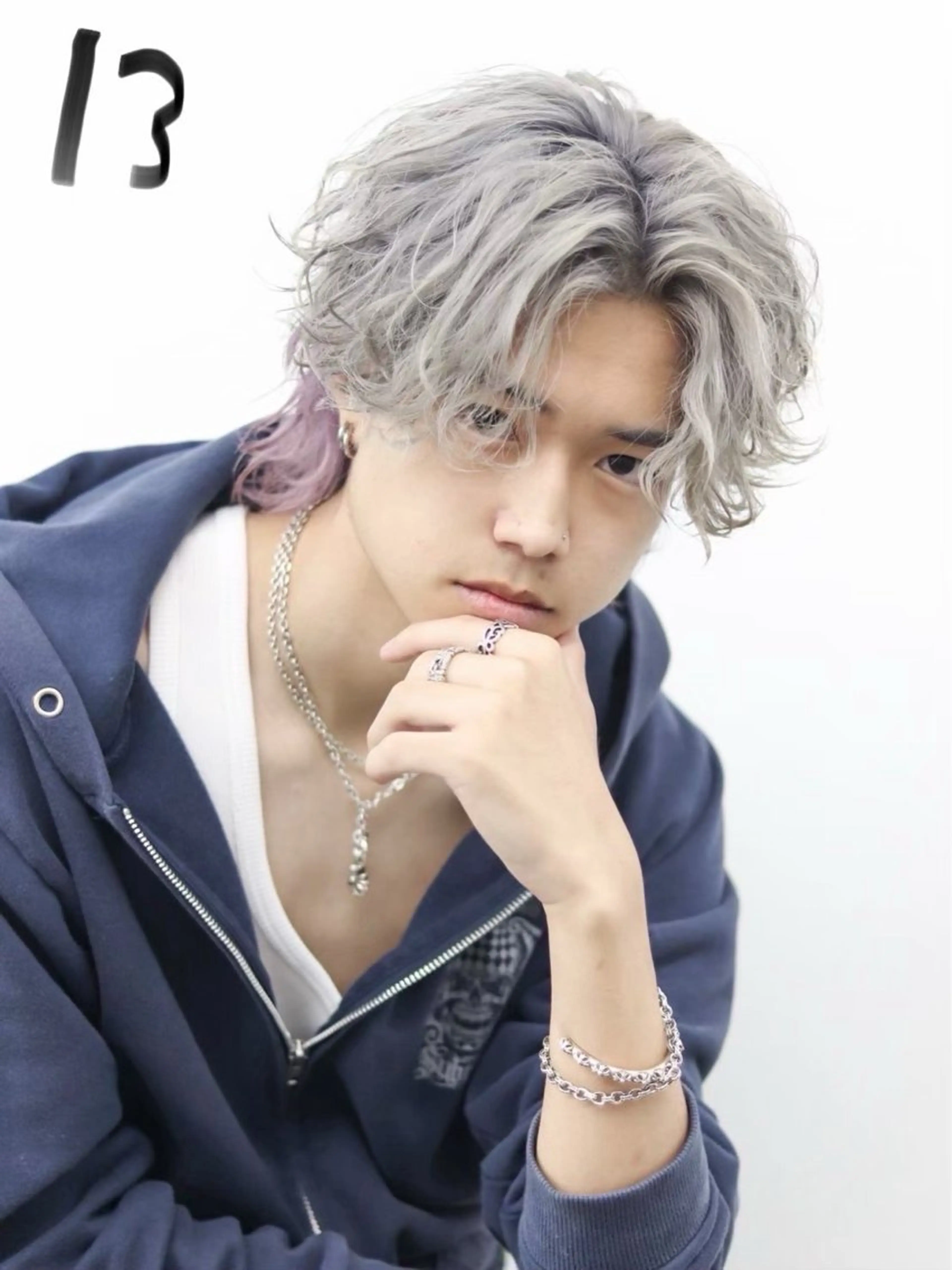 ショート カラー ヘアアレンジ メンズ ヘアカラー トリートメント ヘアセット ハイトーン/透明感/ レイヤー/かずや🦁のヘアスタイル