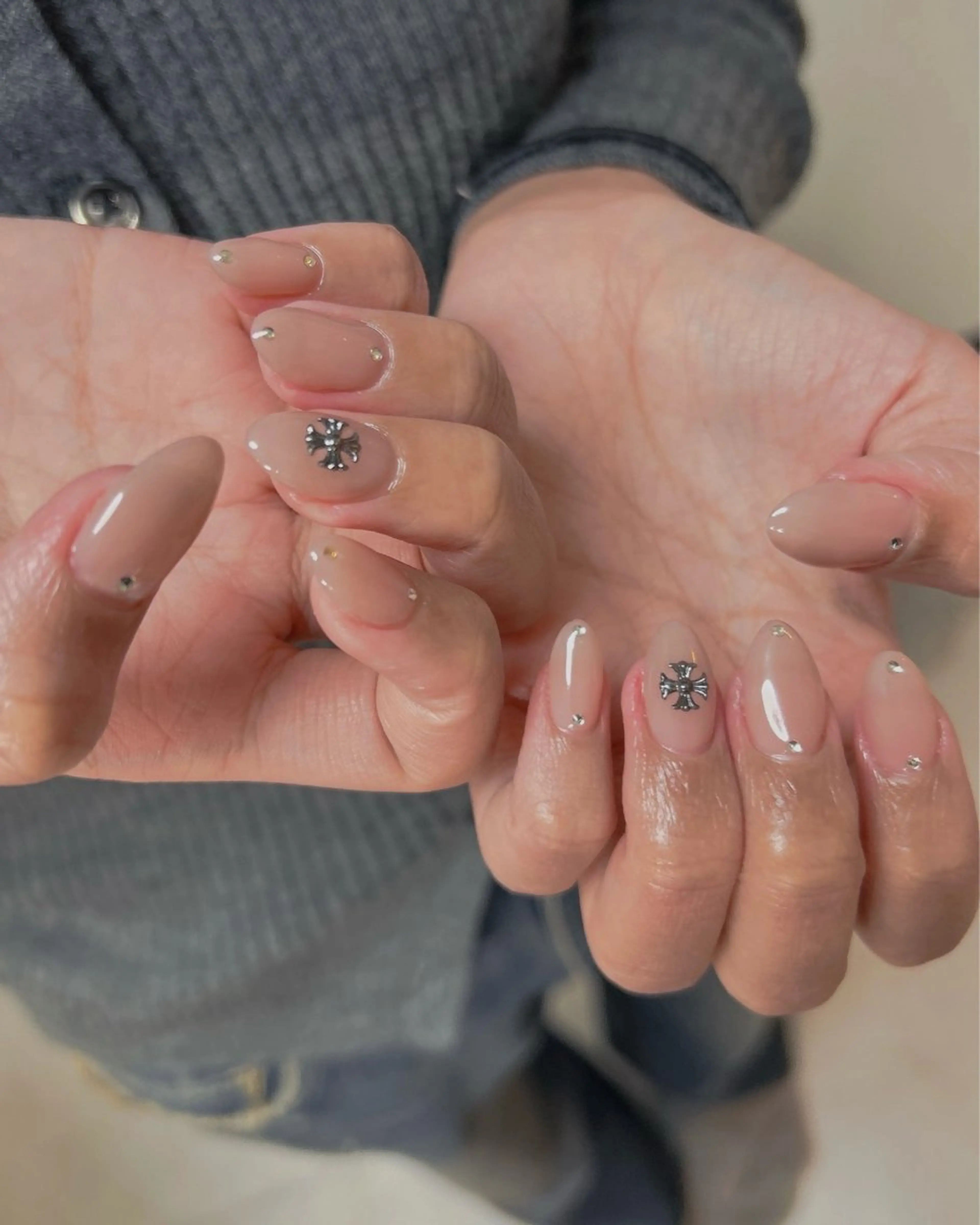 ネイル ワンカラーネイル ten nail salon　かえでのネイルデザイン