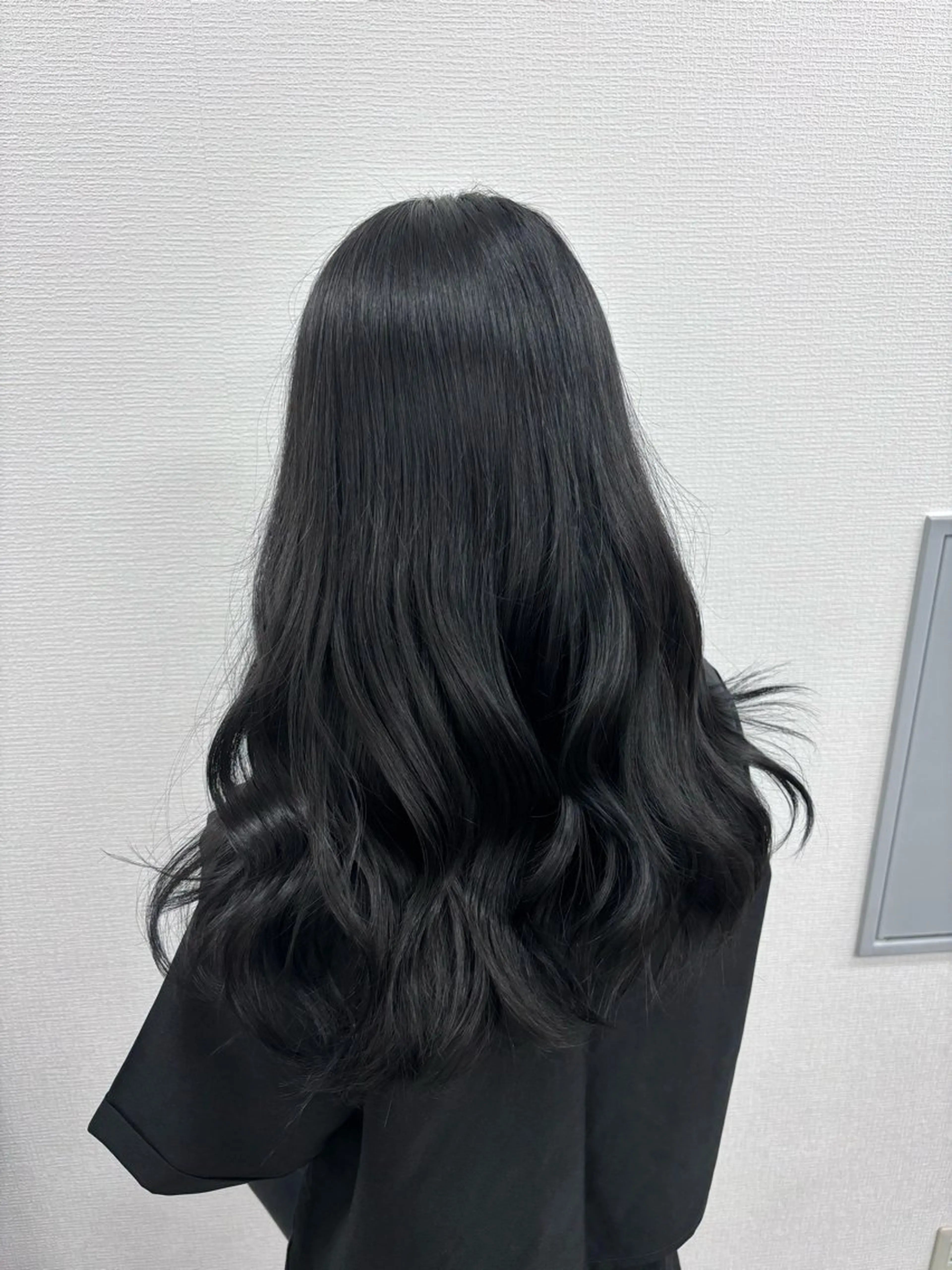ロング ヘアカラー 韓国風暗髪ヘア🤍 🫧MIREIのヘアスタイル