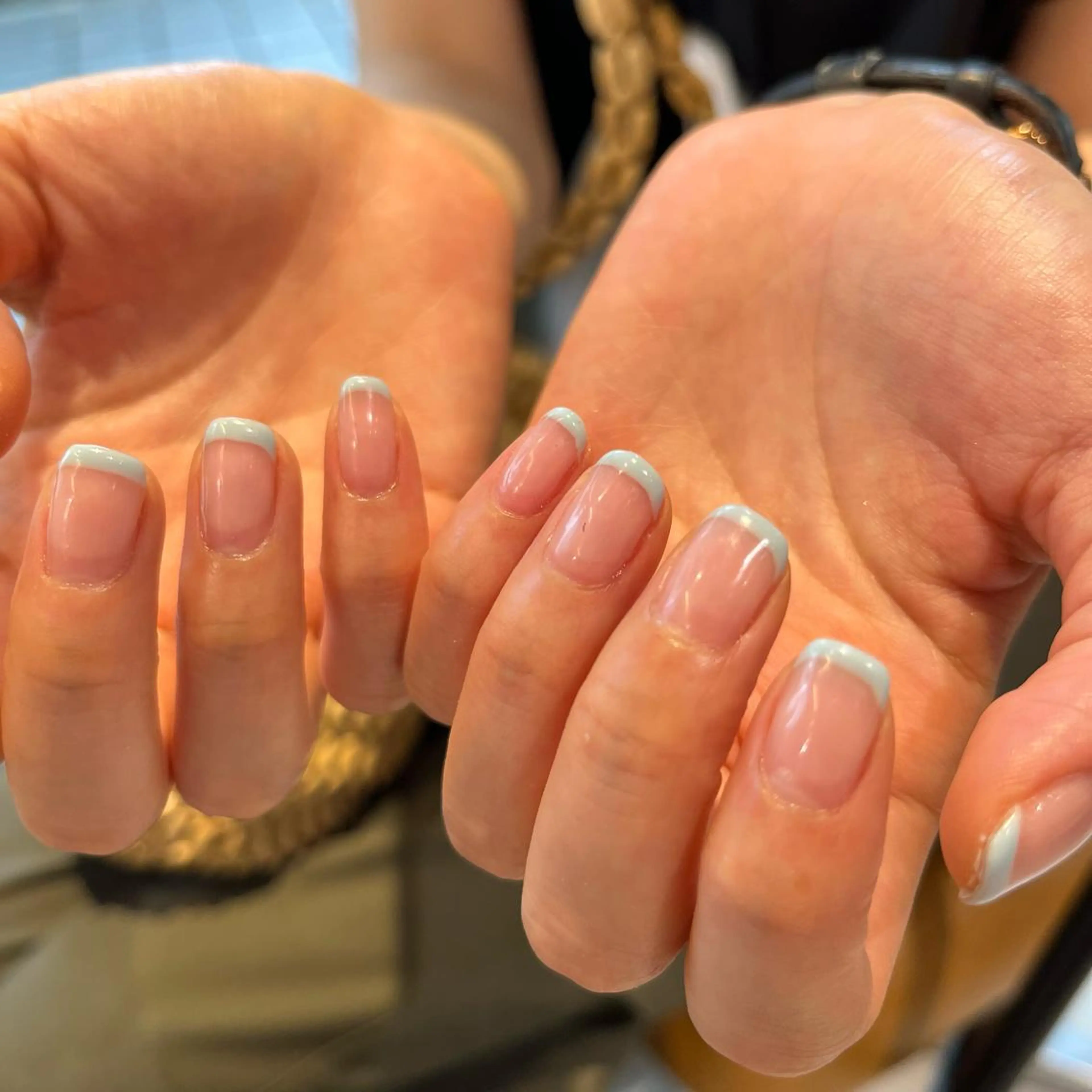 ネイル 水色 関谷 真登佳のネイルデザイン