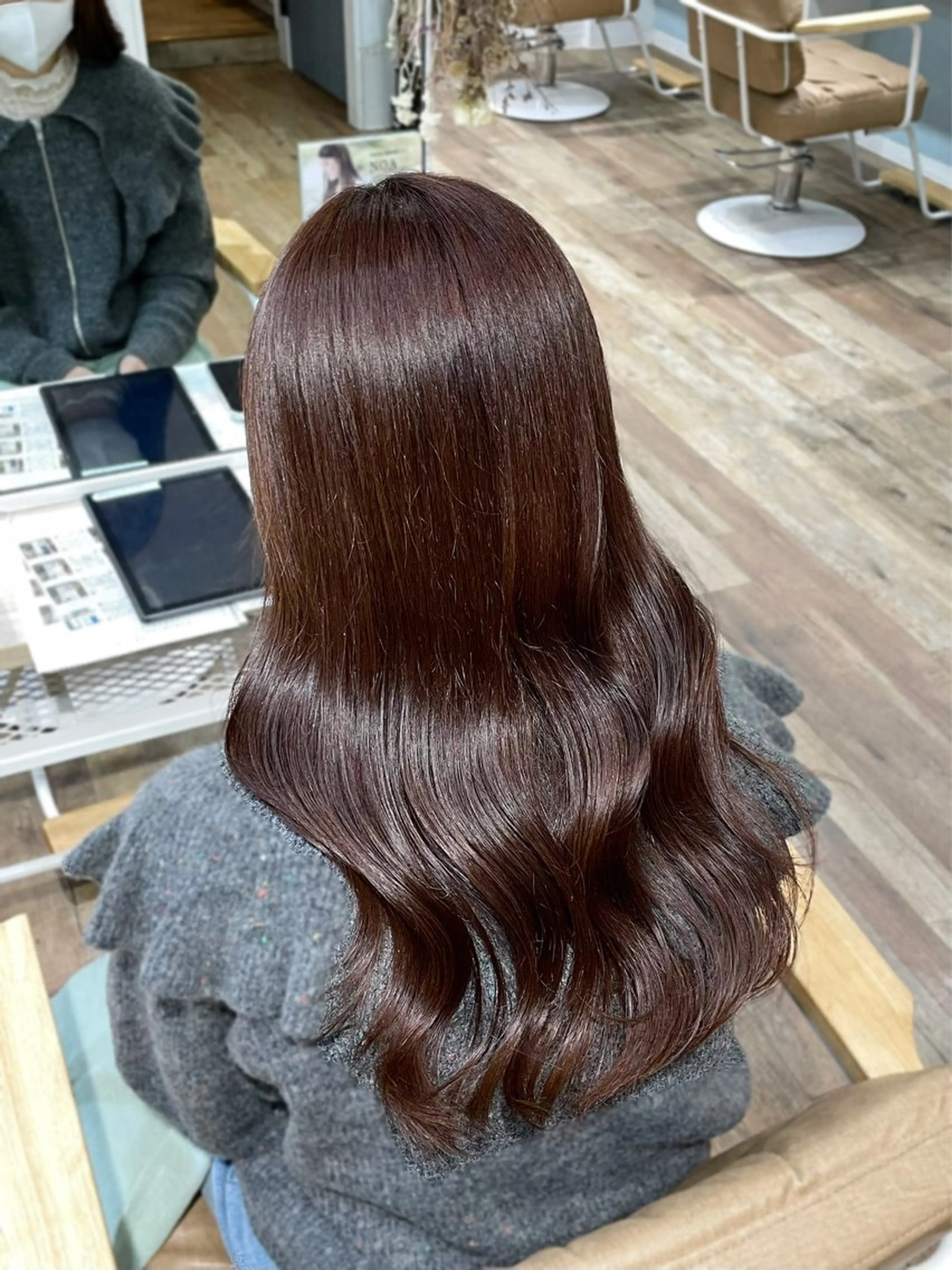 ロング ピンク・ラベンダー/ レイヤー/NANAのヘアスタイル