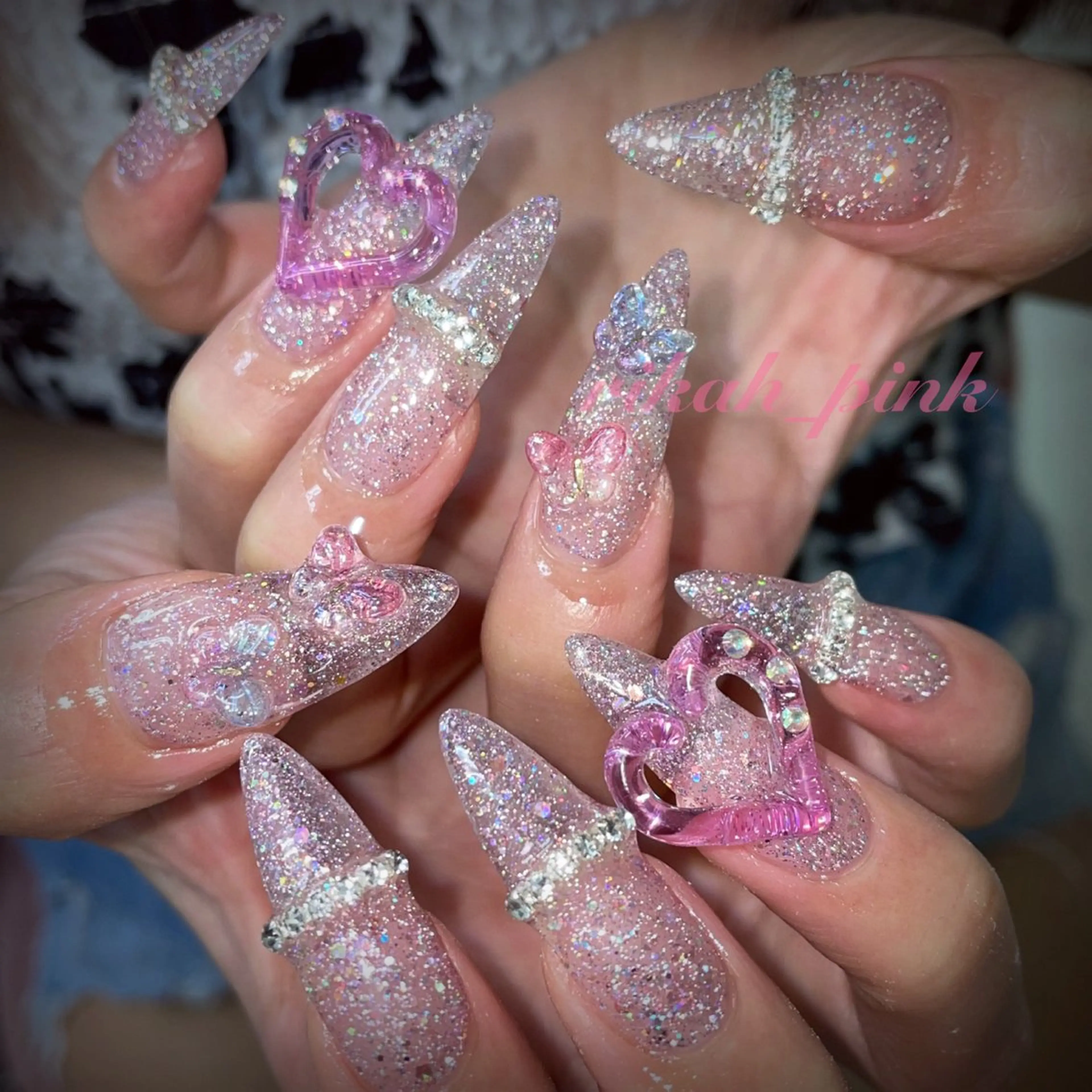 ネイル アートネイル スカルプネイル GO TODAY シェアサロン 新宿Gratia所属・rika.H🦋 個性派スカルプネイルのネイルデザイン